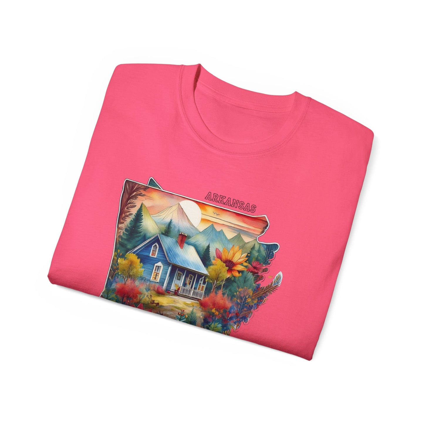 Arkansas Graphic Unisex Cotton T‑Shirt 2
