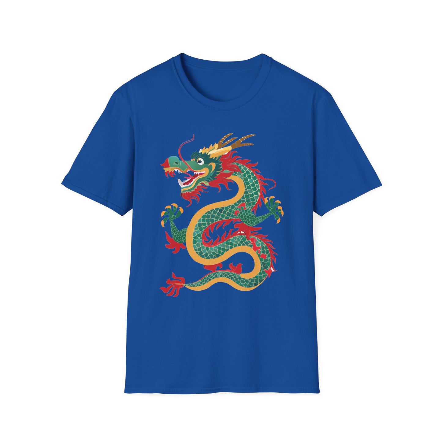 Dragon T Shirt Unisex Dragon Shirt With Animal Art Design Gildan Softstyle Tee 100 Cotton