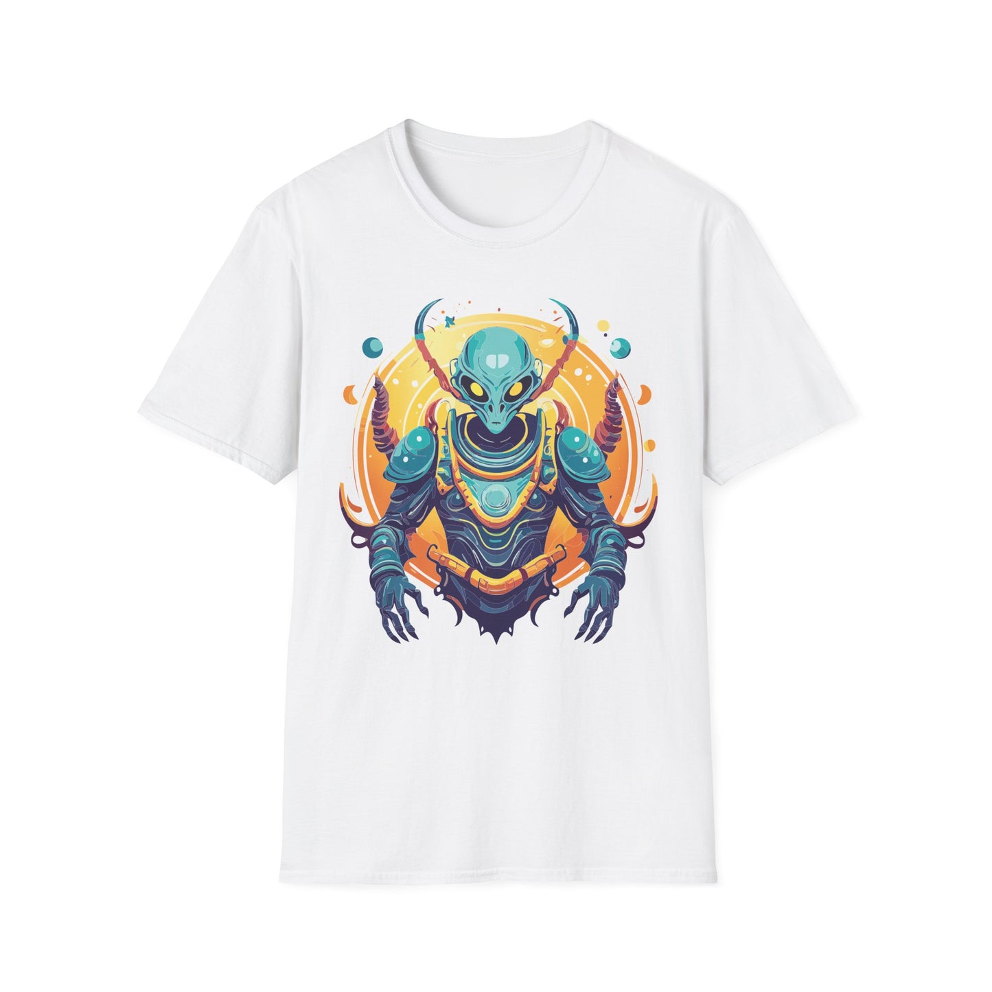 Cosmos Alien T Shirt Unisex Softstyle Short Sleeve Tee With Alien Art Design Artwork