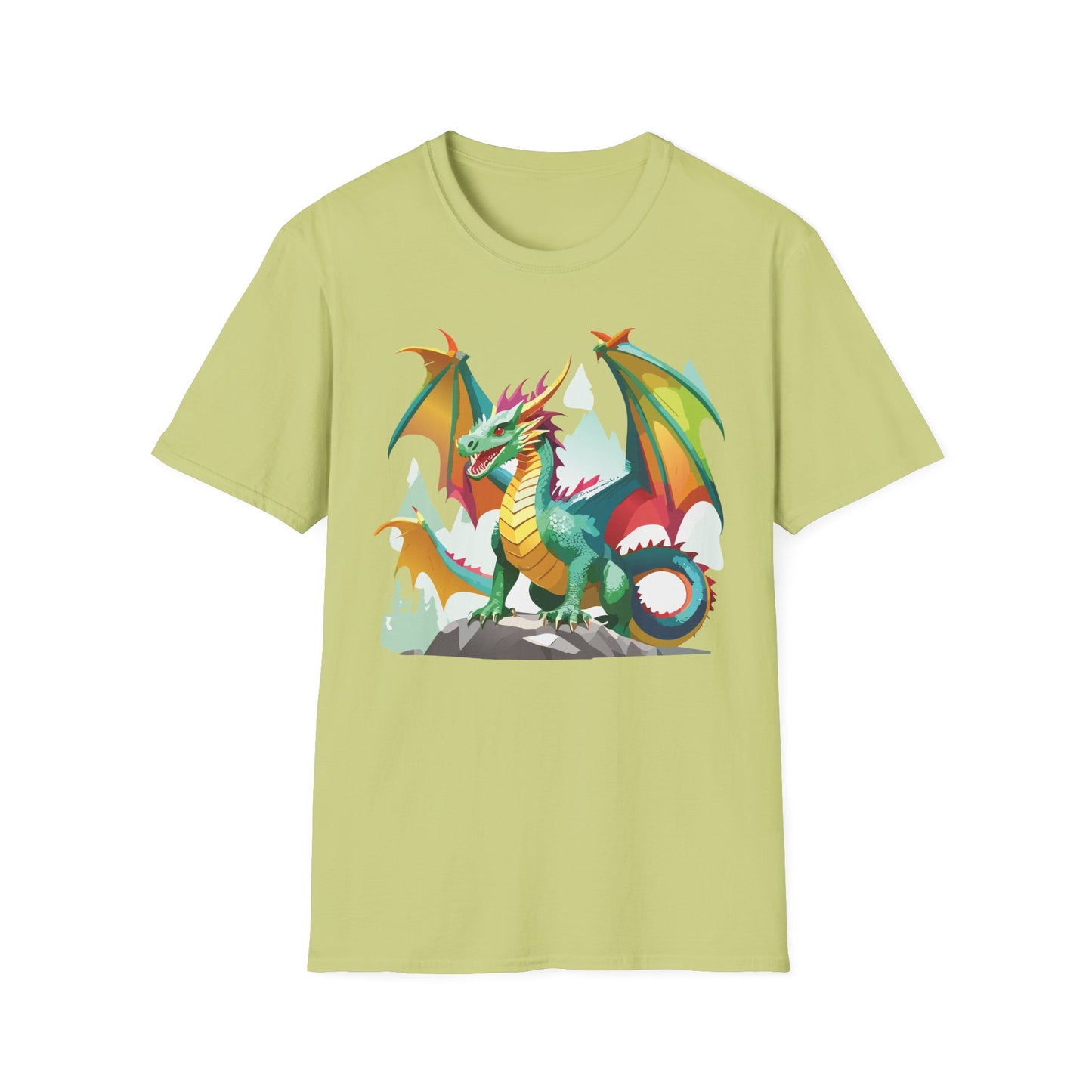 Dragon Graphic T Shirt for Men and Women Unisex Animal Design Softstyle Cotton Tee Premium Quality
