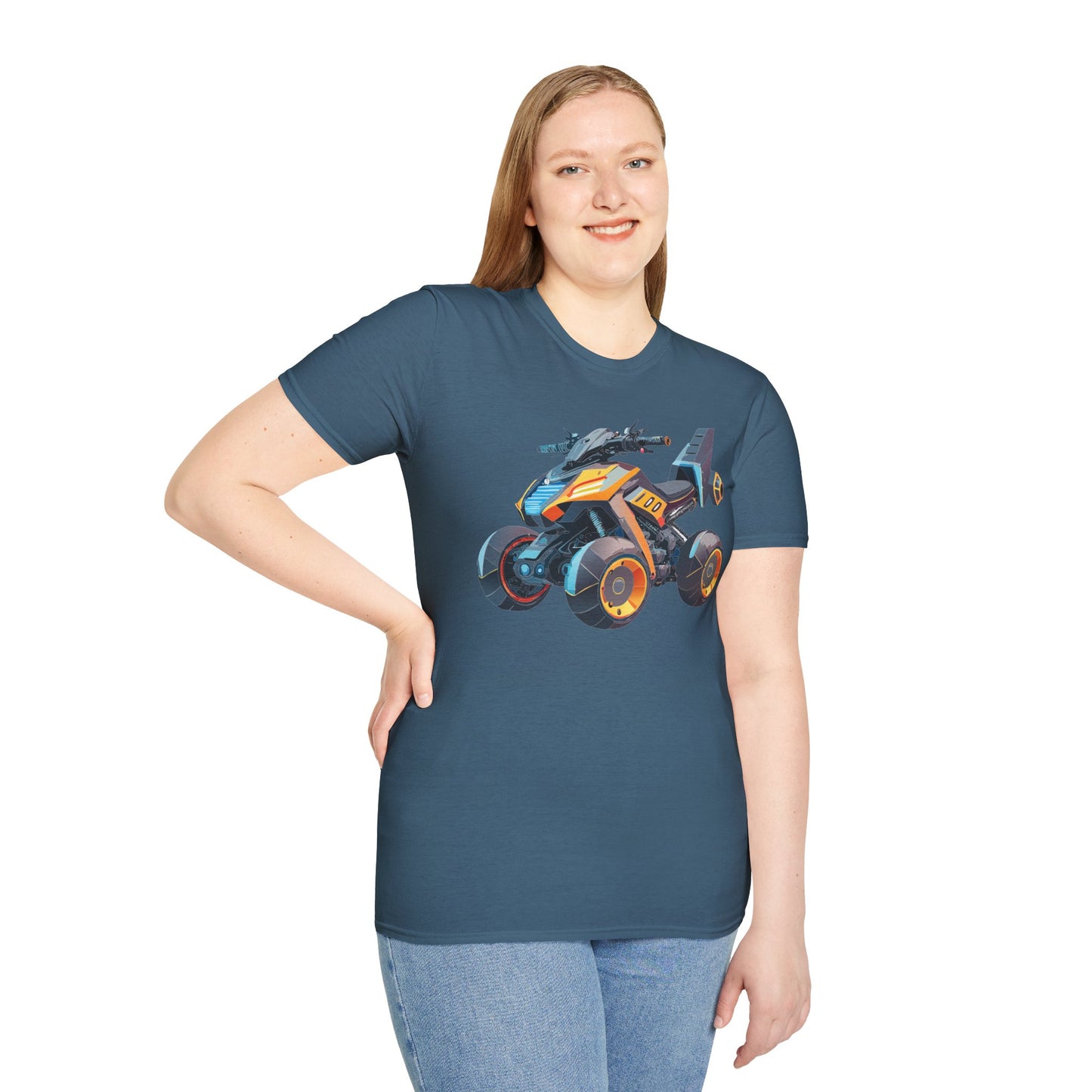 Unisex Bike T Shirt Moto Shirt With Motorcycle Design MTB Tee For Riders One Hundred Percent Cotton