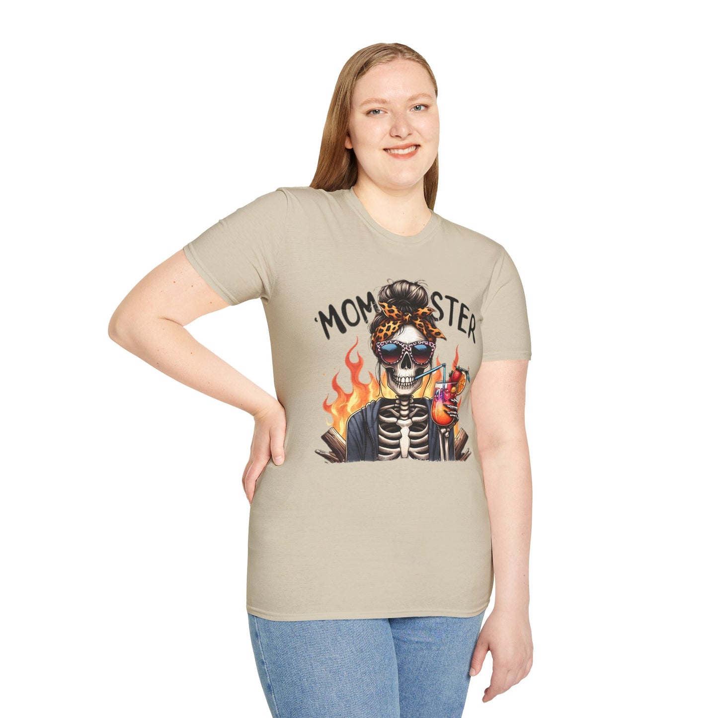 Skull Tee Shirt Unisex Skeleton Shirt Softstyle Gildan 100 Percent Cotton Graphic Tee