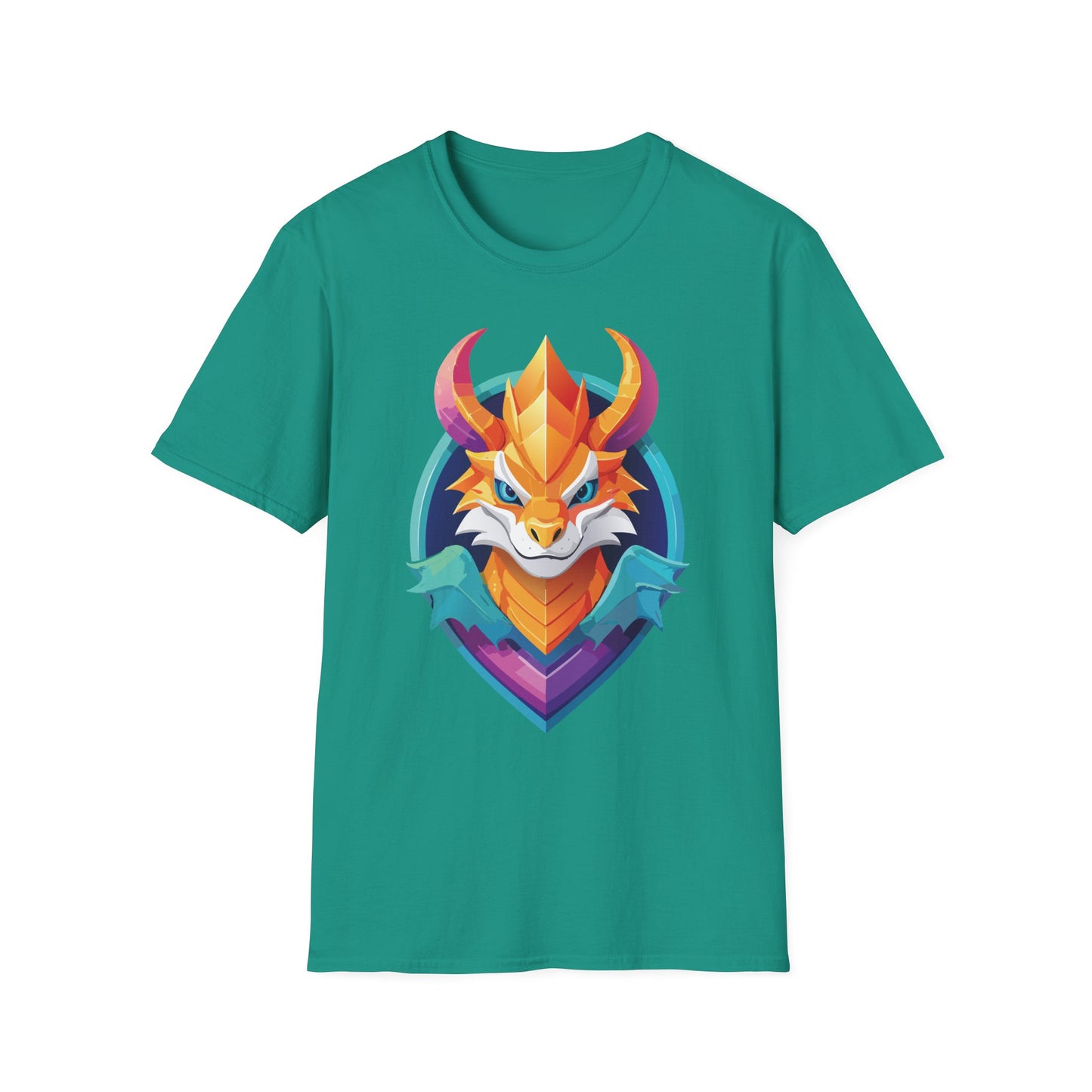 Dragon T Shirt Unisex Gildan Softstyle 64000 Comfortable Cotton Tee With Animal Design