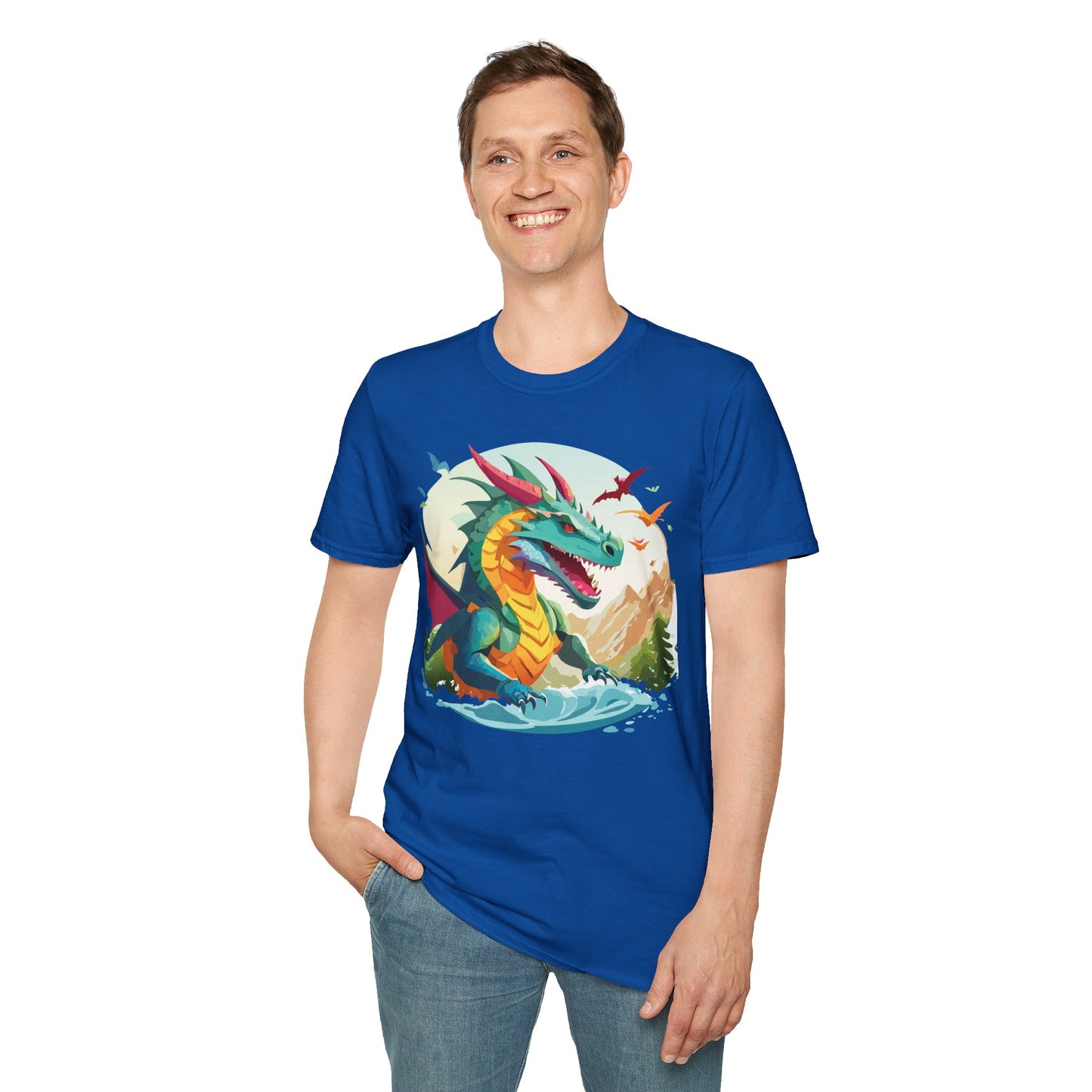Dragon T Shirt, Dragon Shirt, Shirt with Animals, Animal Shirt