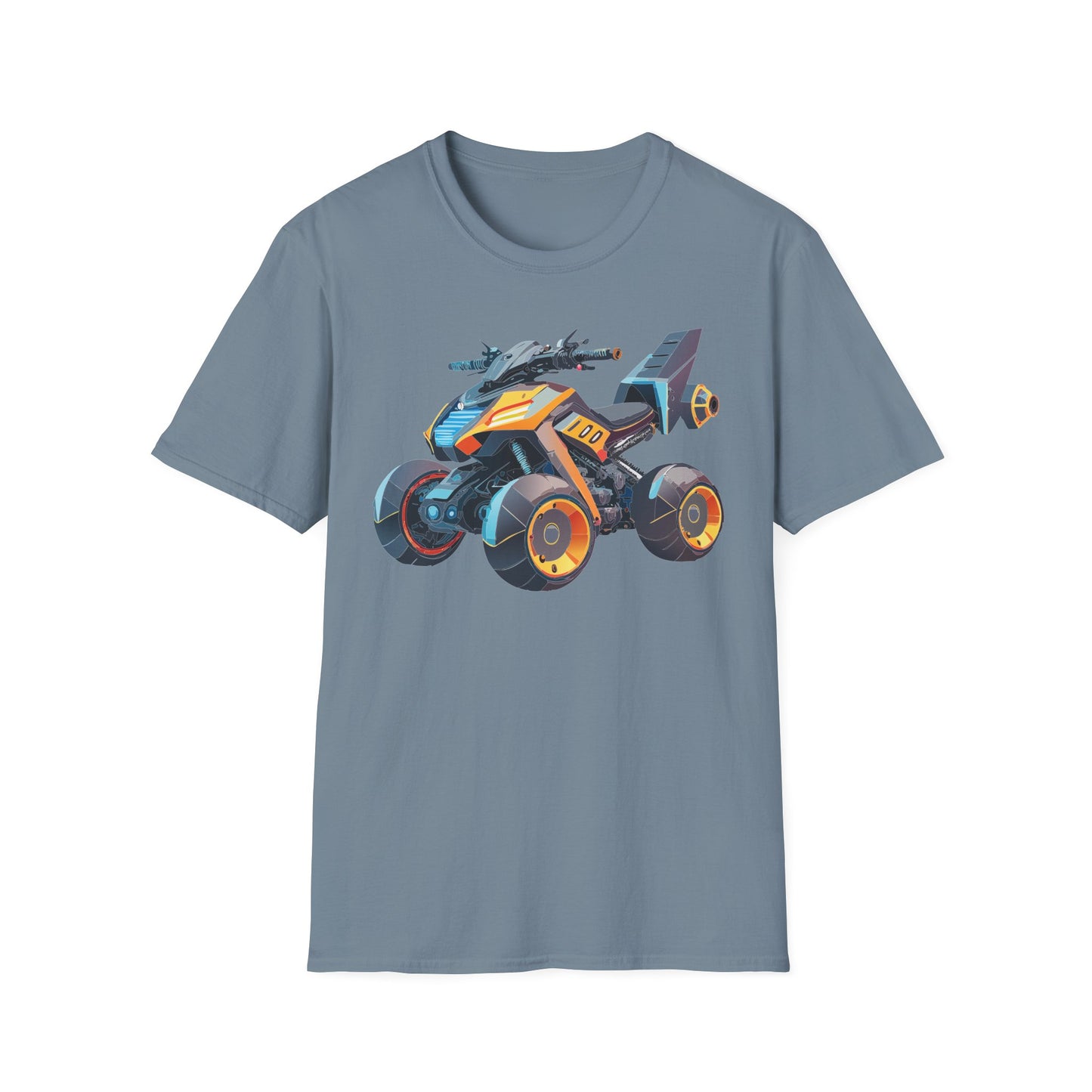 Unisex Bike T Shirt Moto Shirt With Motorcycle Design MTB Tee For Riders One Hundred Percent Cotton