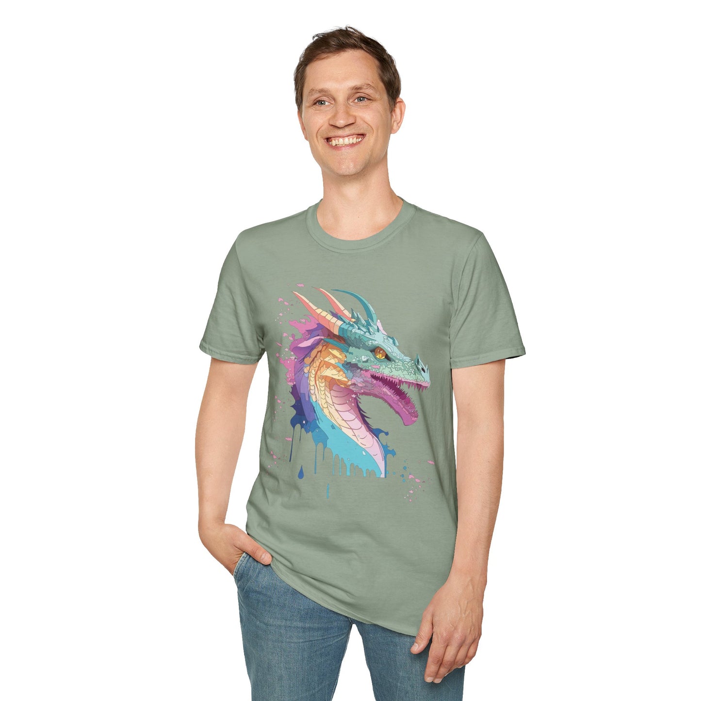 Dragon T Shirt, Dragon Shirt, Shirt with Animals, Animal Shirt