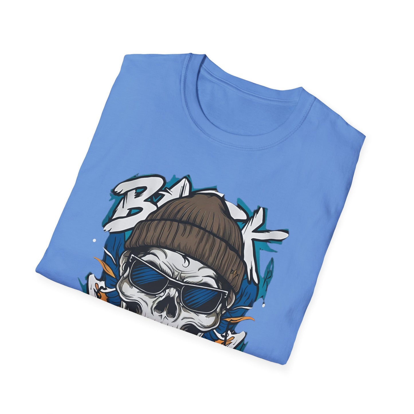 Gildan Softstyle Skull Tee Shirt Unisex Skeleton Design 100 Percent Cotton Graphic Tee