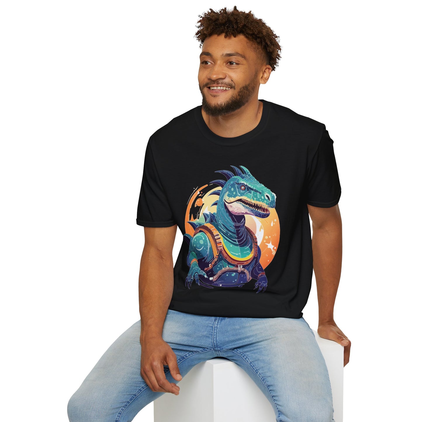 Alien T Shirt Cosmos Design Unisex Softstyle 64000 Graphic Artwork Tee With Aliens