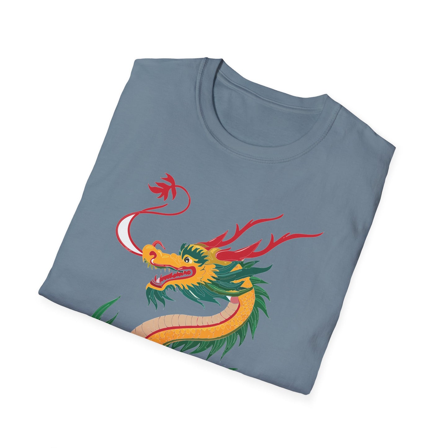 Dragon T Shirt Unisex Dragon Shirt Animal Shirt Gildan Softstyle 64000 100 Percent Cotton Tee