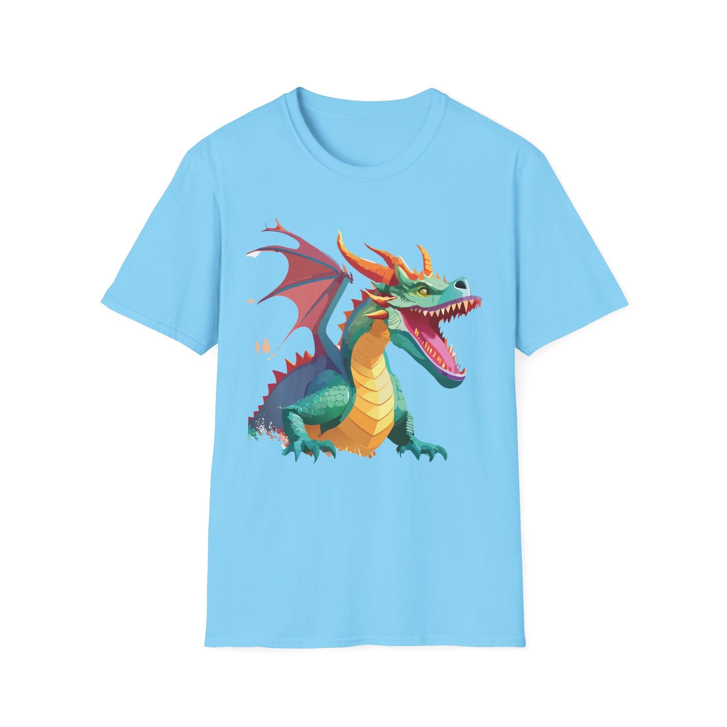 Dragon Graphic T Shirt Unisex Softstyle Cotton Tee Dragon Art Shirt For Men Women