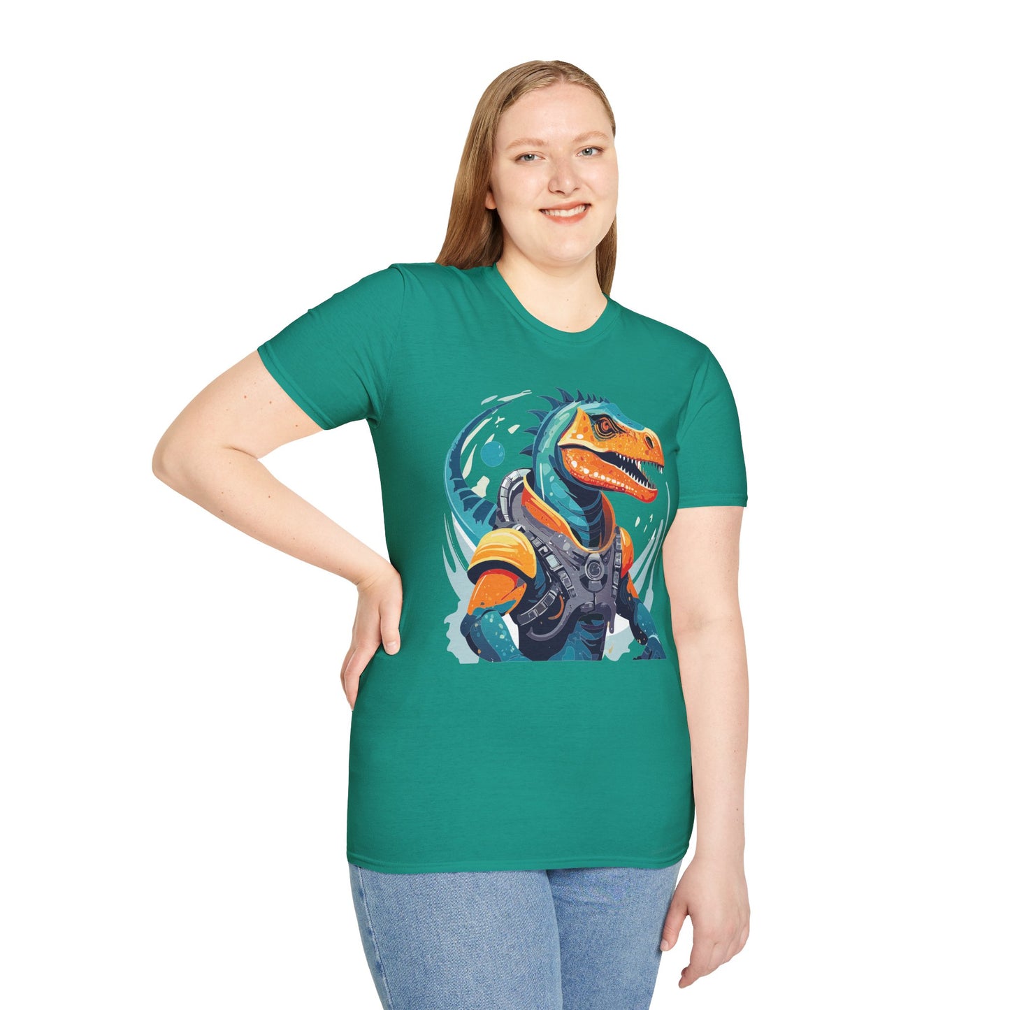 Gildan Alien Cosmos T Shirt Unisex Softstyle 64000 Cotton Tee With Alien Art Design Graphic Print