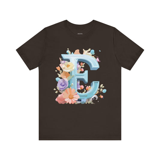 Letter Shirt, Letter E Shirt