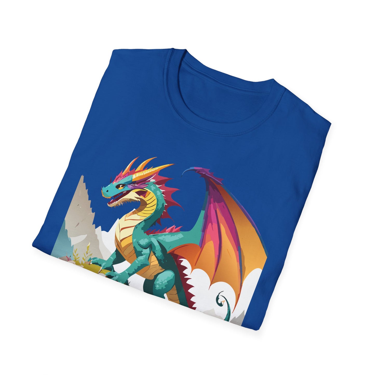 Dragon T Shirt Unisex Dragon Shirt With Animal Art Design Softstyle Cotton Tee Shirt