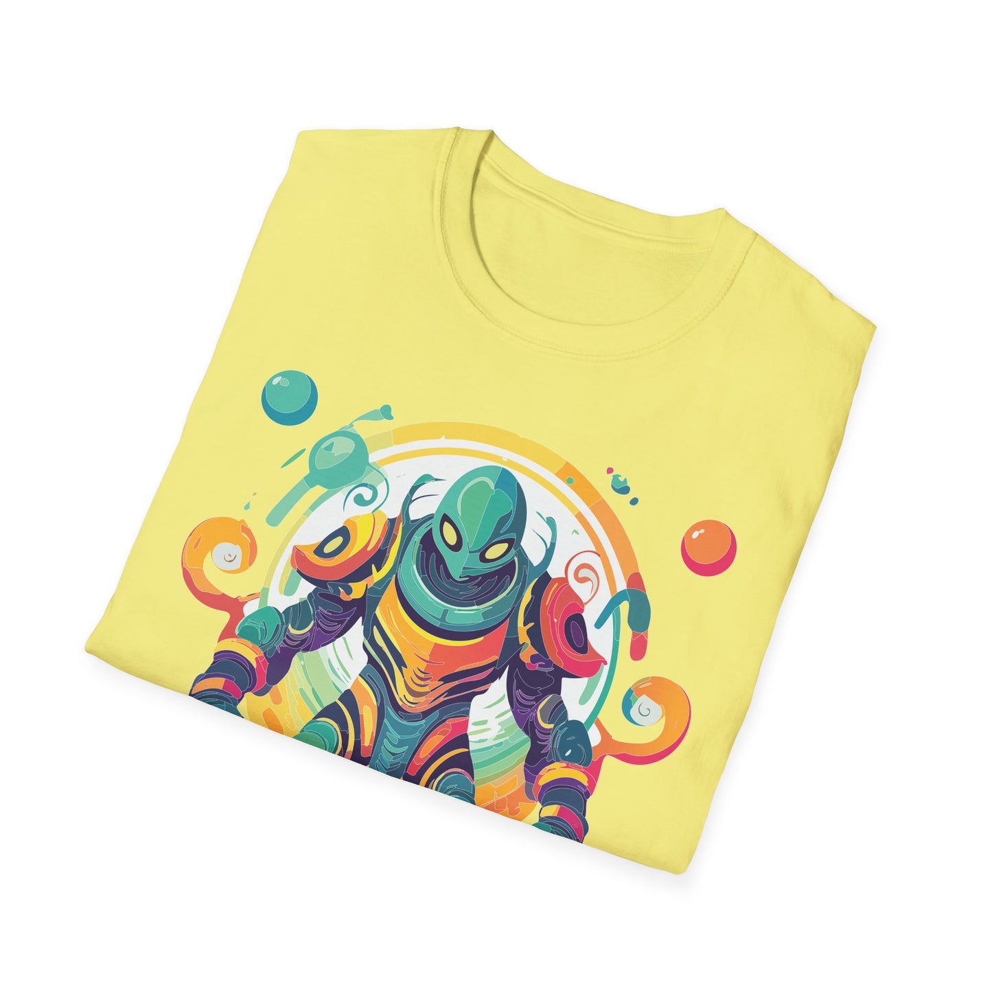 Cosmos Alien T Shirt Unisex Softstyle 64000 with Art Design Durable Comfort Artwork Tee