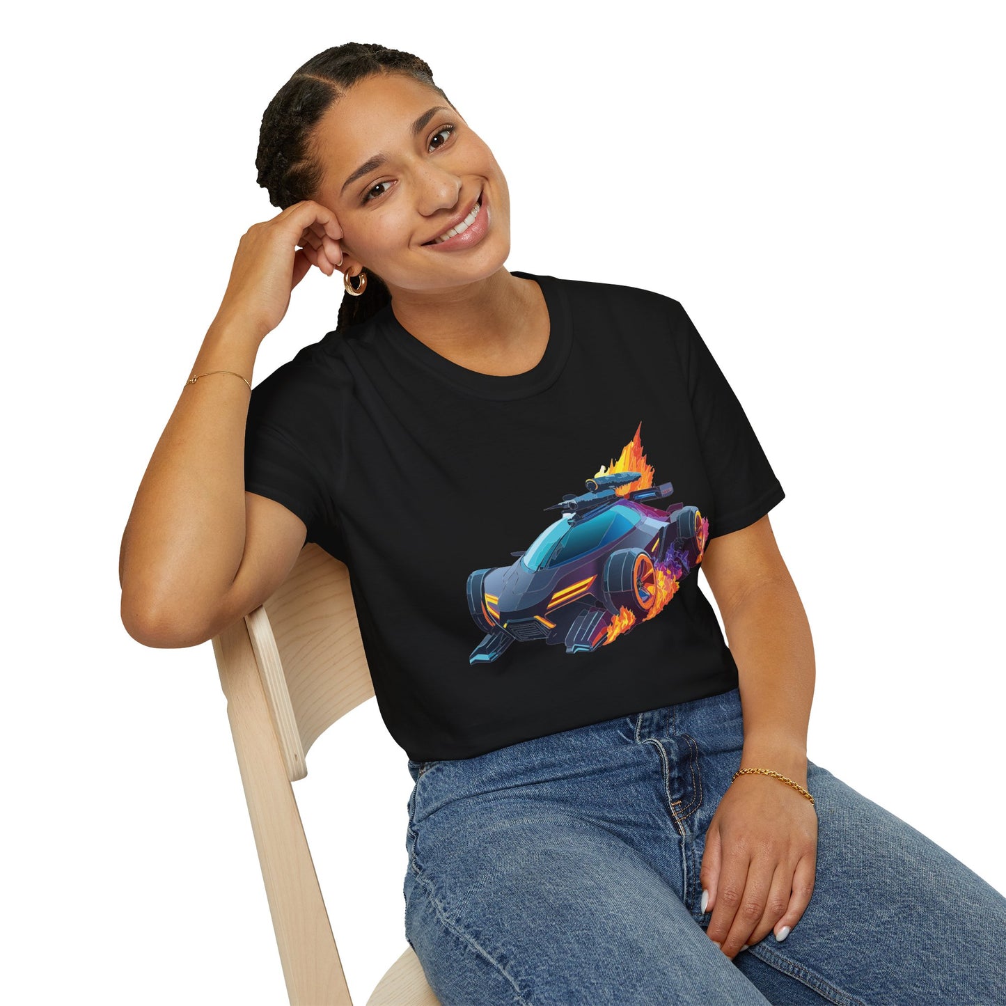 Unisex Car T Shirt Hot Wheels Cars Shirt 100 Percent Ring Spun Cotton Gildan Softstyle Tee