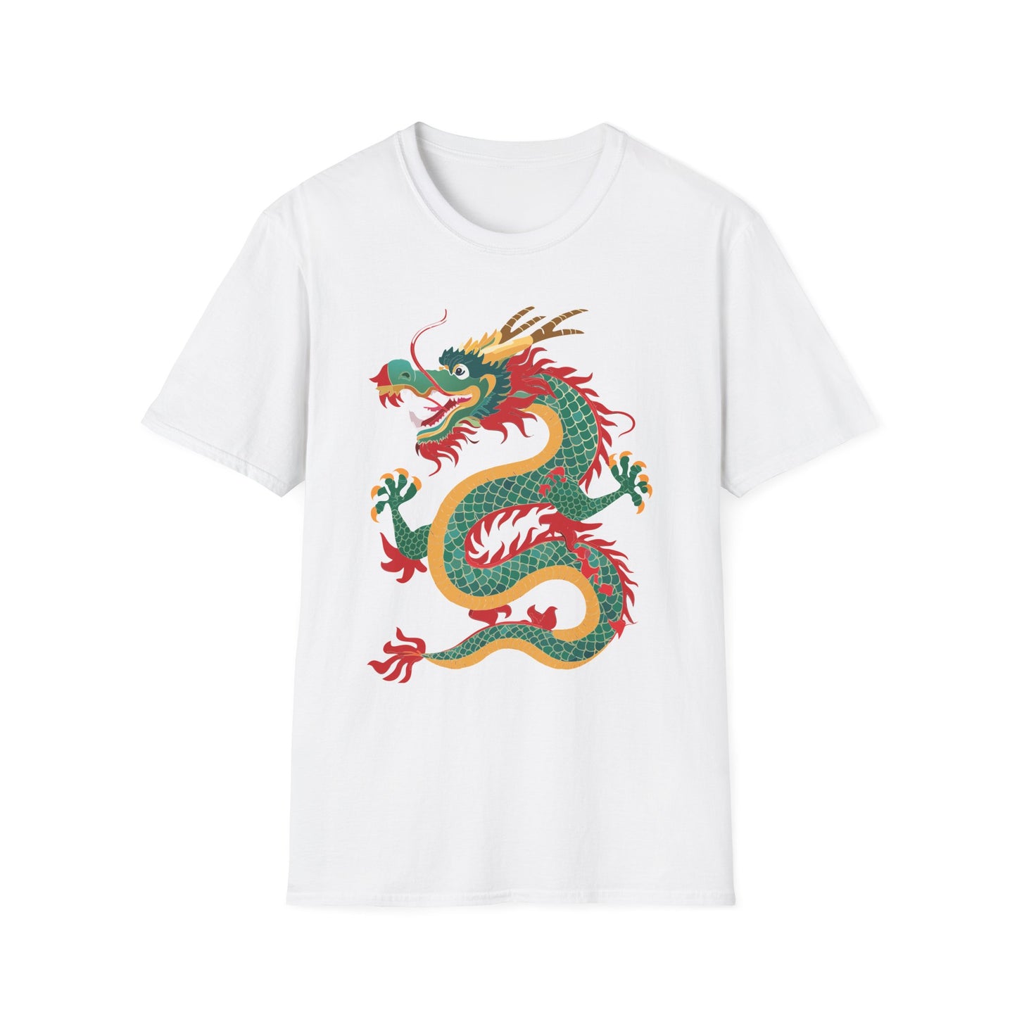 Dragon T Shirt Unisex Dragon Shirt With Animal Art Design Gildan Softstyle Tee 100 Cotton
