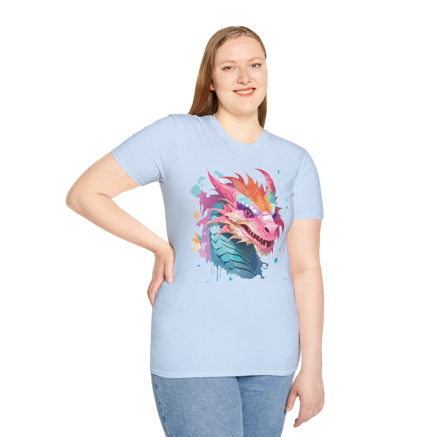 Dragon T Shirt, Dragon Shirt, Shirt with Animals, Animal Shirt