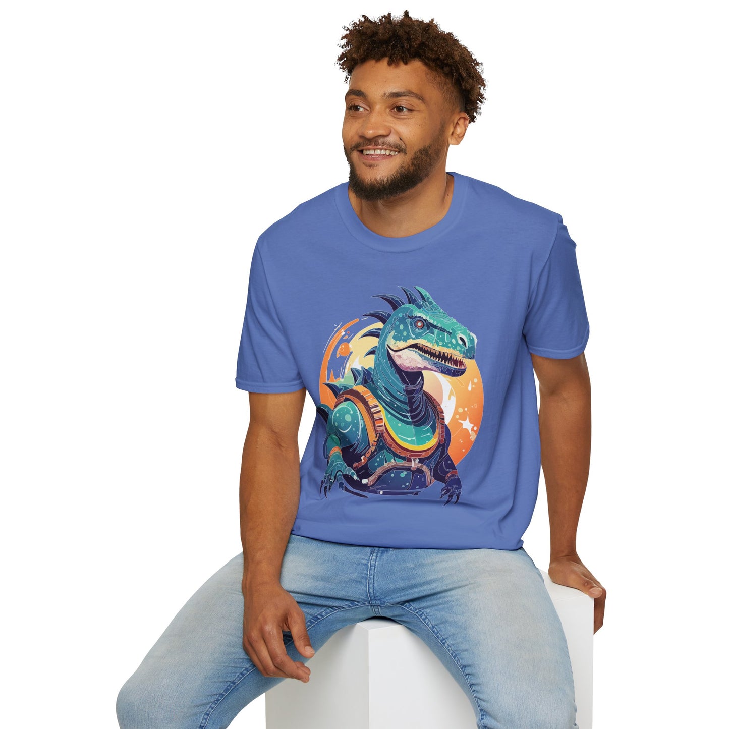 Alien T Shirt Cosmos Design Unisex Softstyle 64000 Graphic Artwork Tee With Aliens