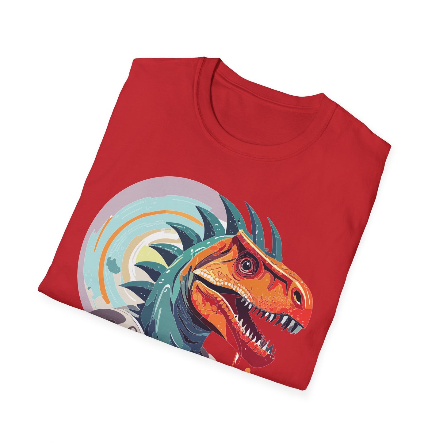 Unisex Gildan Softstyle 64000 Alien T Shirt With Cosmos Space Alien Art Graphic Tee