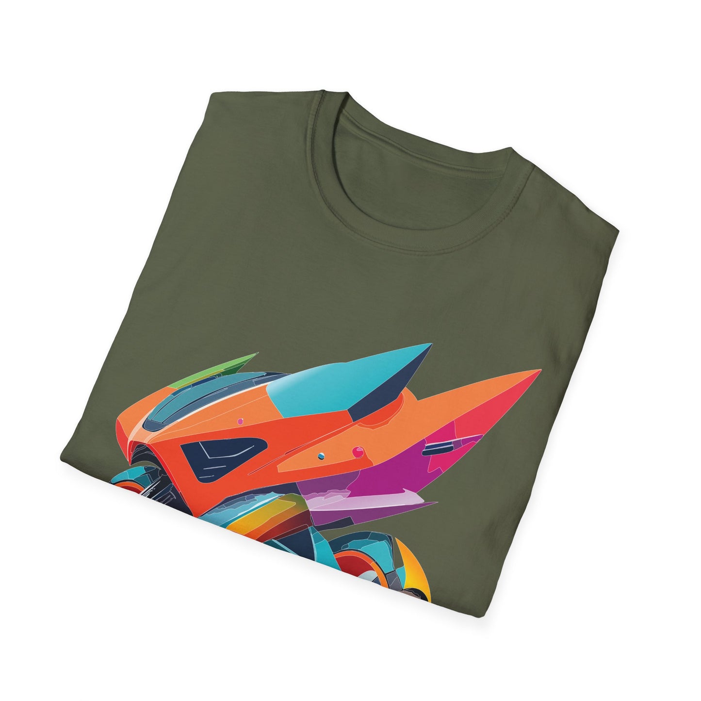 Unisex Bike T Shirt Moto Shirt Motorcycle MTB T Shirt 100 Percent Cotton Softstyle