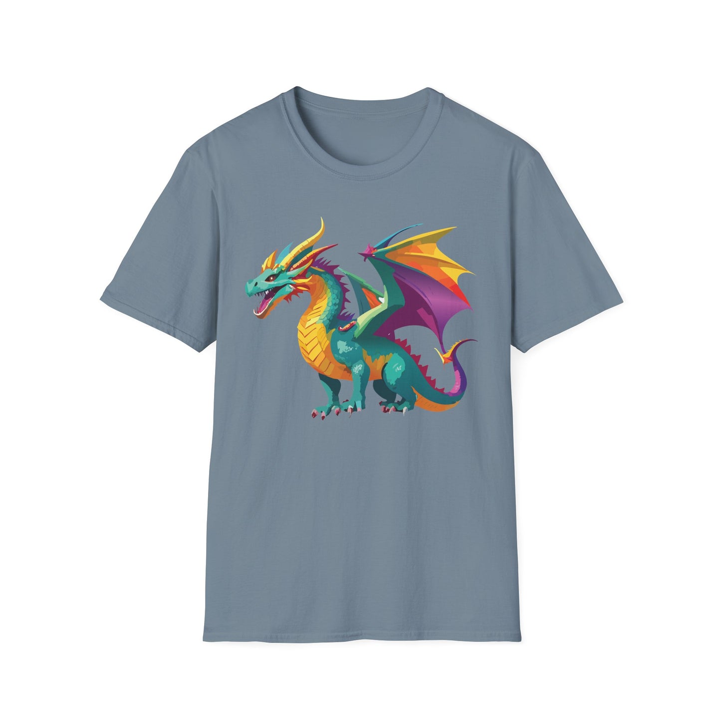 Dragon T Shirt Unisex Short Sleeve Art Design Gildan Softstyle Cotton Tee For Animal Lovers