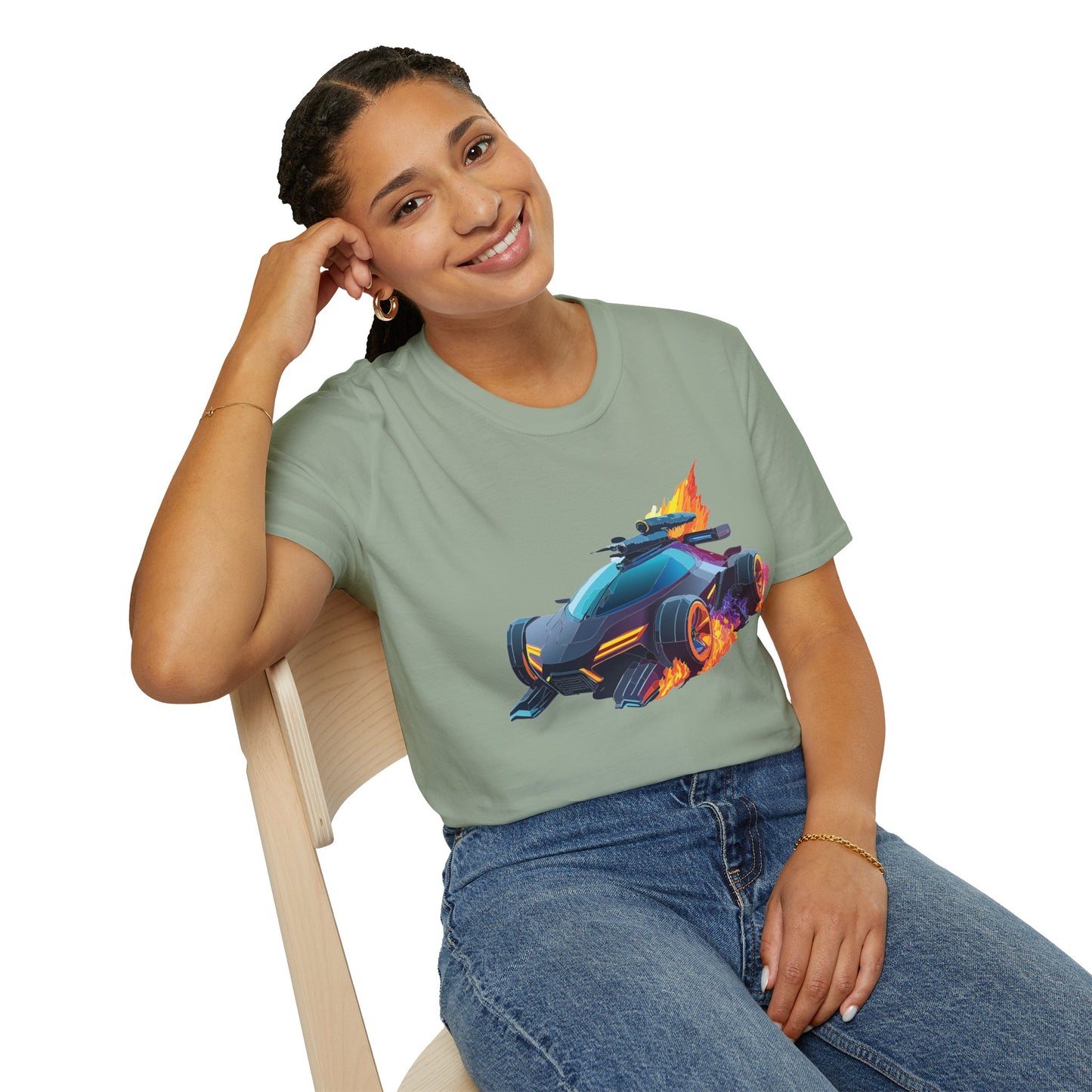 Unisex Car T Shirt Hot Wheels Cars Shirt 100 Percent Ring Spun Cotton Gildan Softstyle Tee