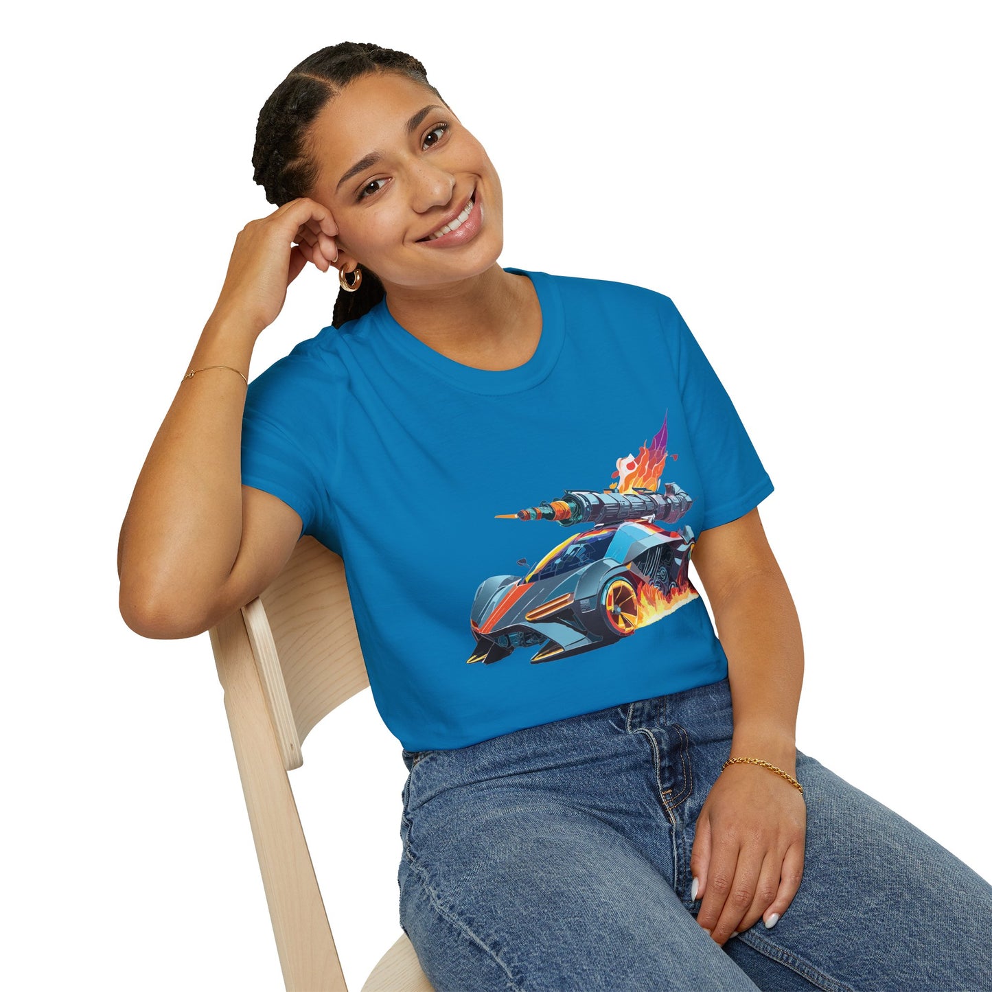 Car T Shirt for Car Lovers Unisex Softstyle Tee 64000 Hot Wheels Design Shirt with Cars