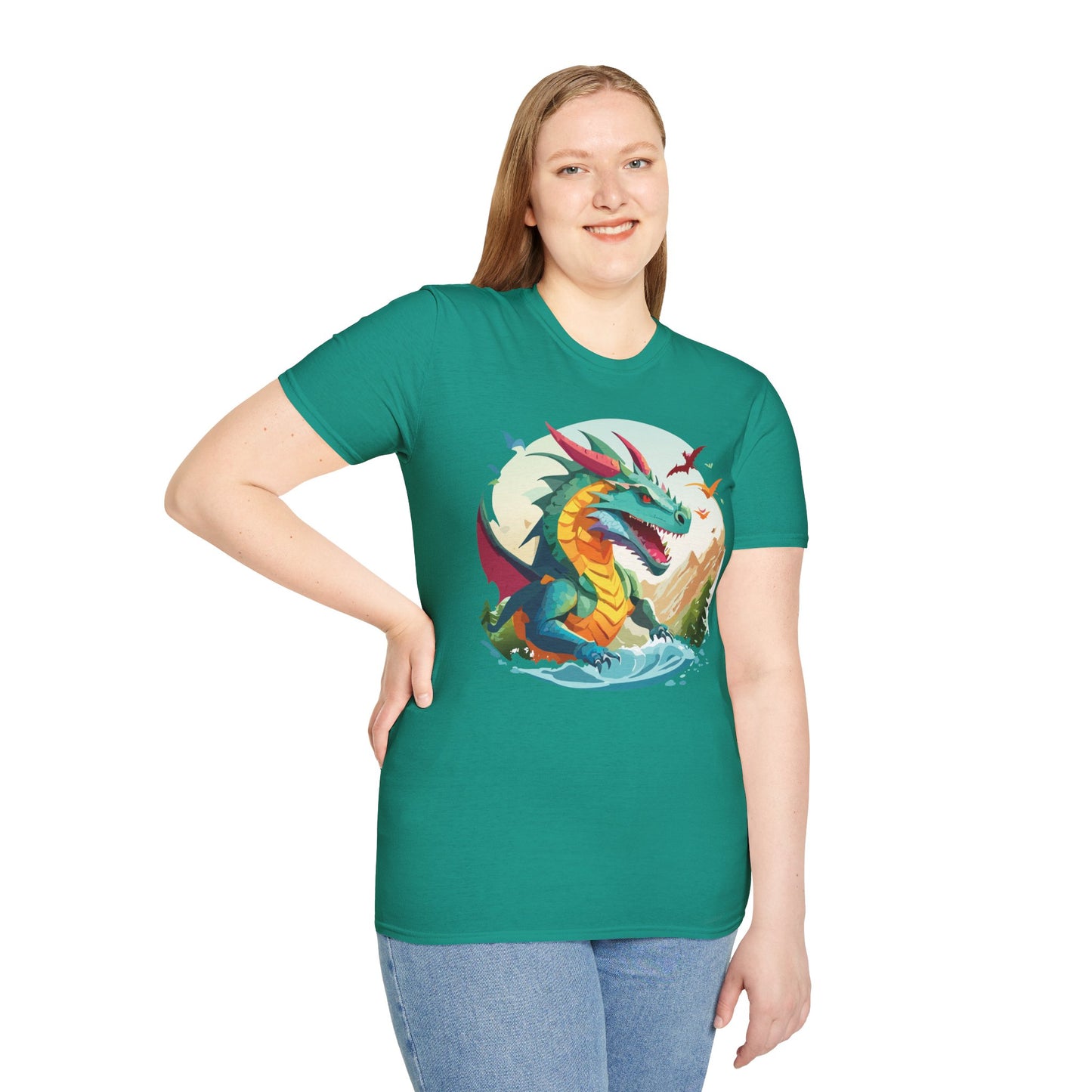 Dragon T Shirt, Dragon Shirt, Shirt with Animals, Animal Shirt
