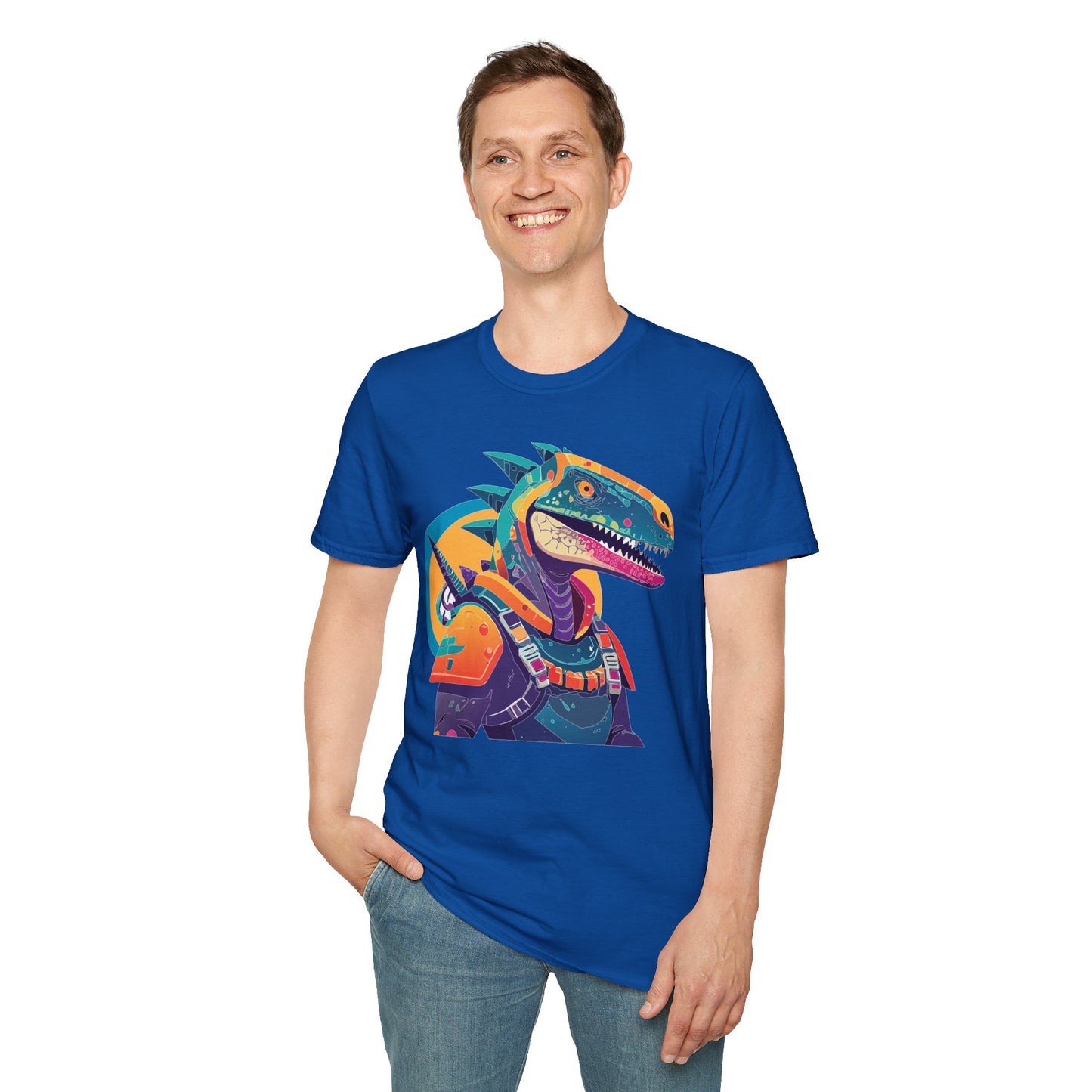 Unisex Alien Cosmos Shirt With Art Design Gildan Softstyle 64000 Short Sleeve Tee