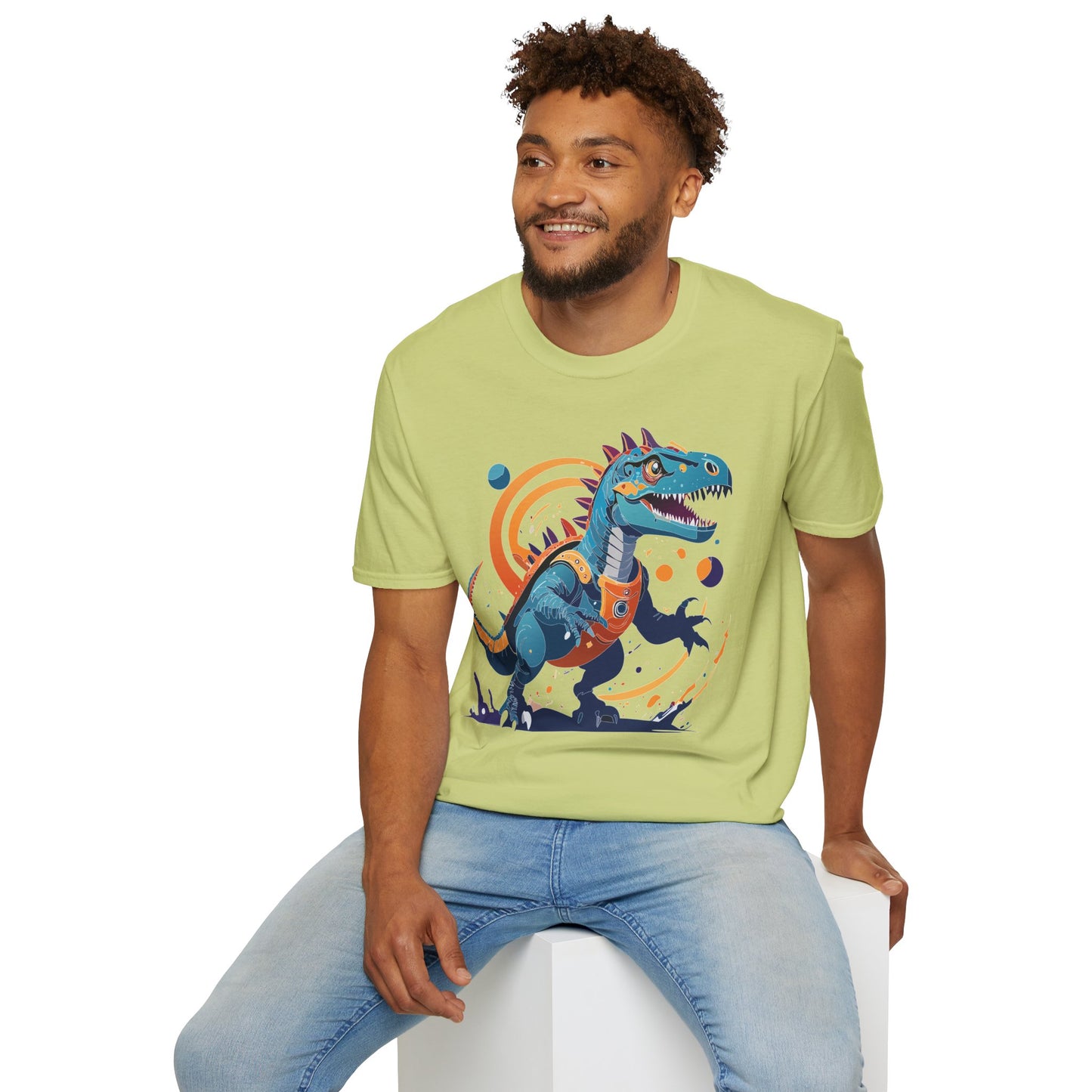 Unisex Alien T Shirt Cosmos Tee With Alien Design Gildan Softstyle 64000 Ring Spun Cotton