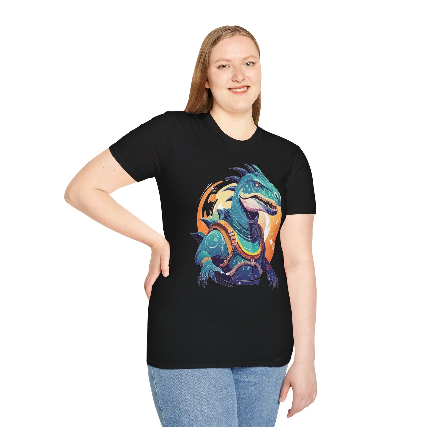 Alien T Shirt Cosmos Design Unisex Softstyle 64000 Graphic Artwork Tee With Aliens