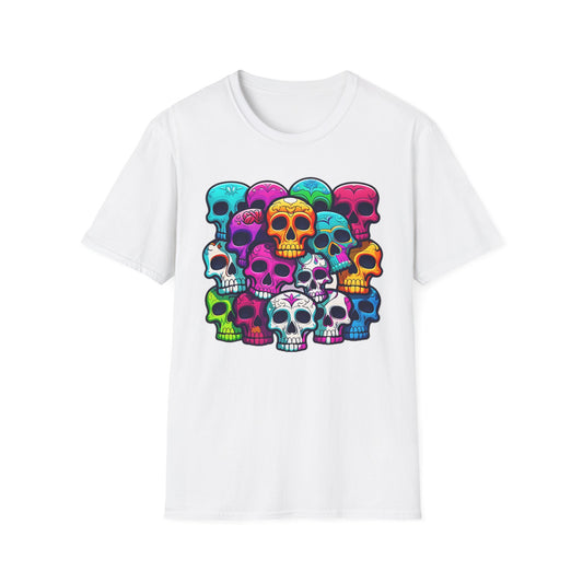 Skull Tee Shirt, Skeleton Shirt, Shirt with Skull, Shirt with Skeleton