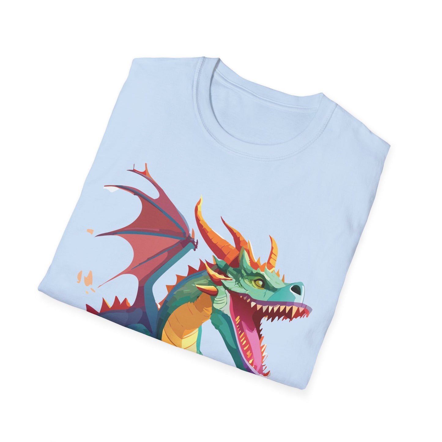 Dragon Graphic T Shirt Unisex Softstyle Cotton Tee Dragon Art Shirt For Men Women