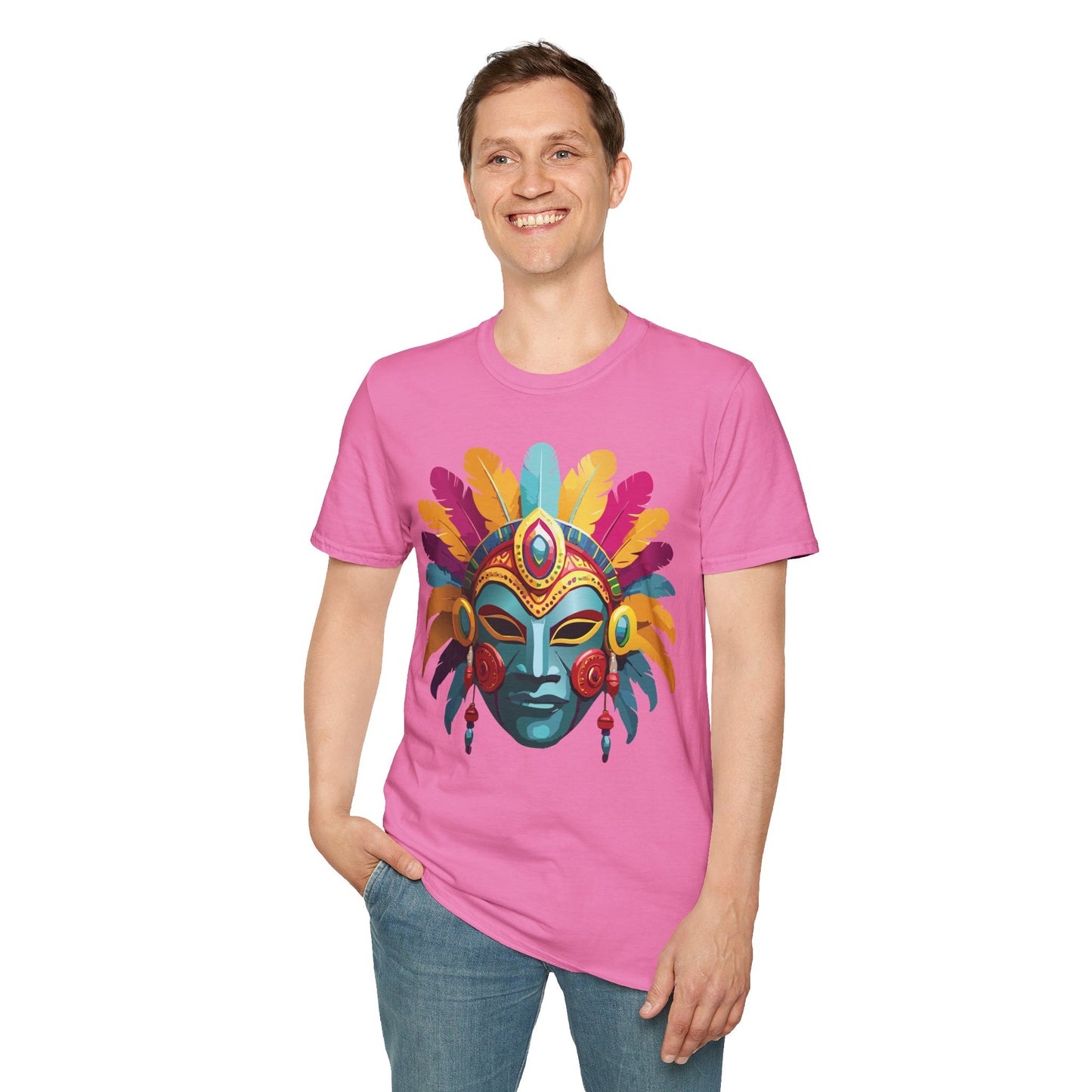Mask Tee Shirt, Mask Shirt, Shirt with Mask, Masquerade Tees