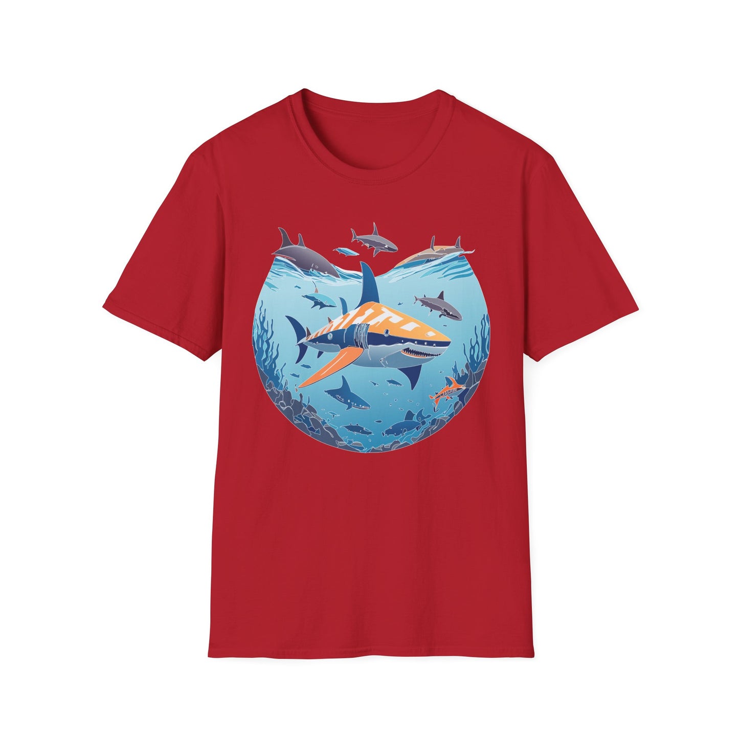 Ocean Tee Shirt, Ocean Shirt, Shirt with Ocean, U boat Tees, Shirt with U-Boat