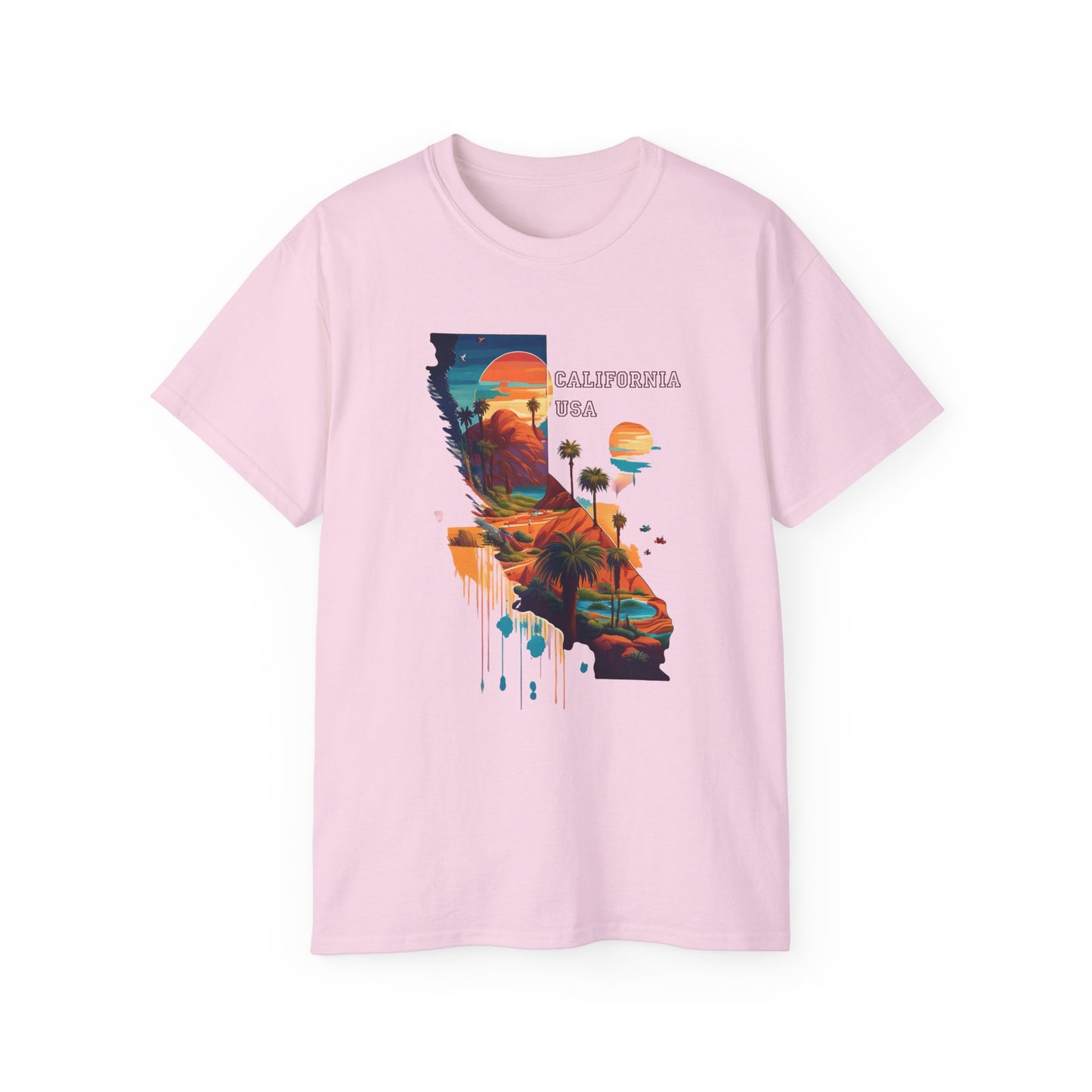 California Graphic Unisex Cotton T‑Shirt 2