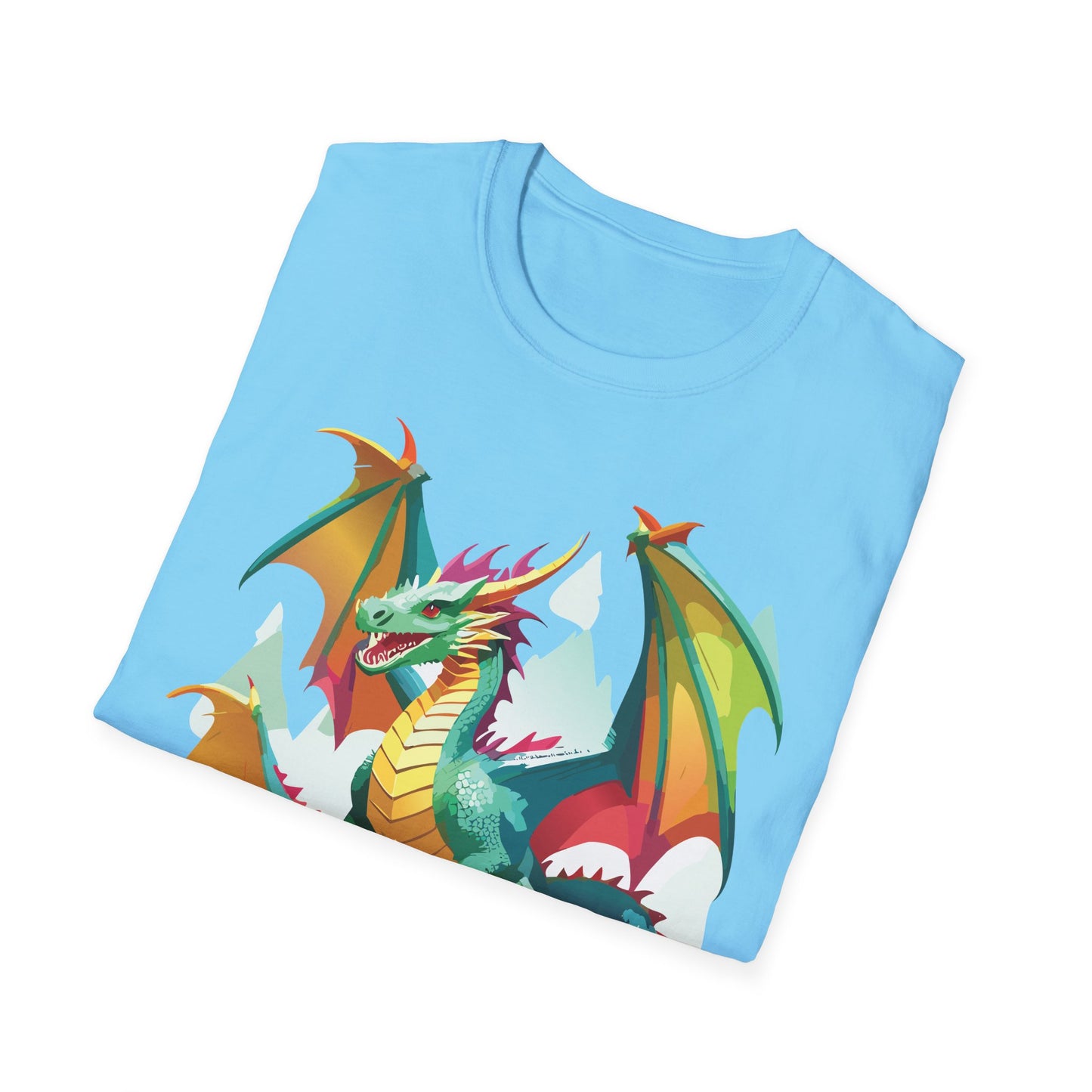 Dragon Graphic T Shirt for Men and Women Unisex Animal Design Softstyle Cotton Tee Premium Quality