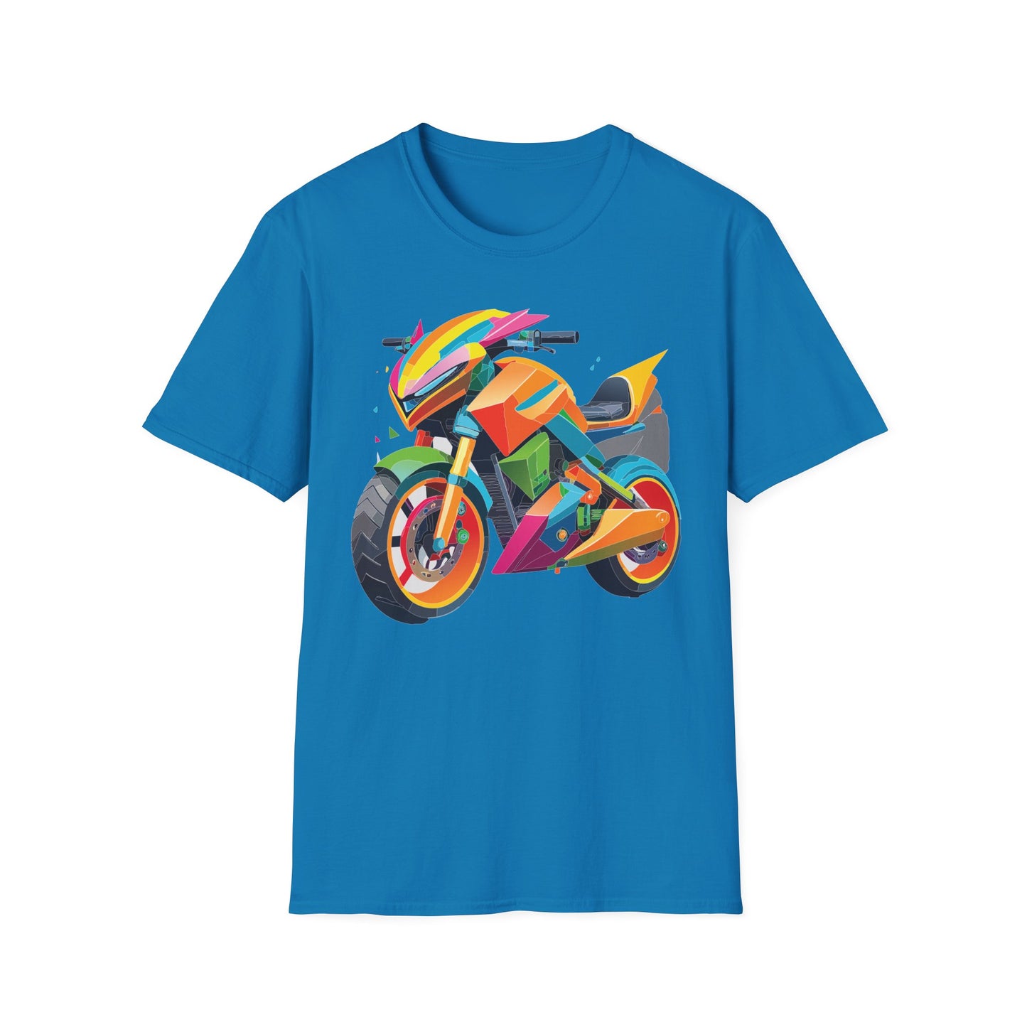 Unisex Bike T Shirt Moto Shirt MTB T Shirt With Art Design Softstyle Cotton Tee For Enthusiasts