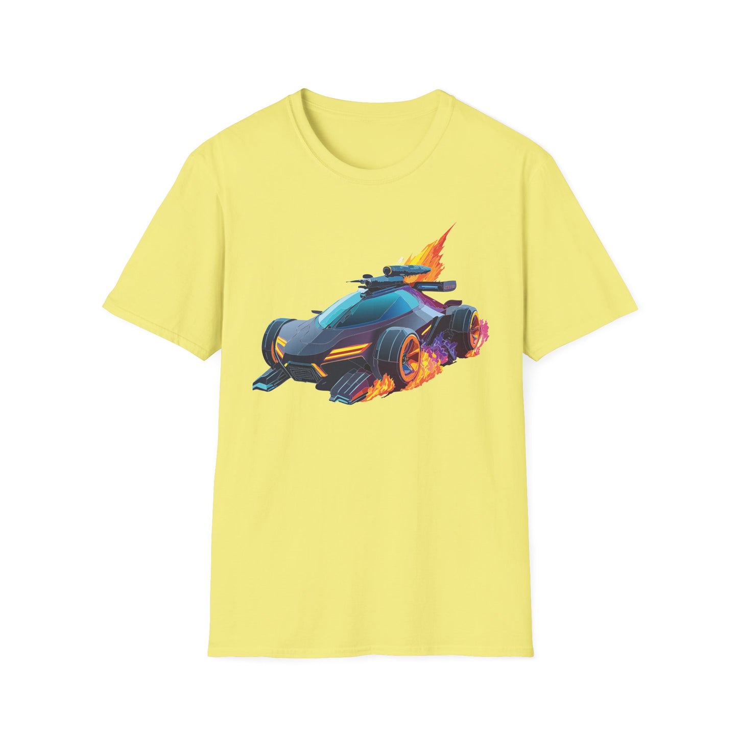 Unisex Car T Shirt Hot Wheels Cars Shirt 100 Percent Ring Spun Cotton Gildan Softstyle Tee