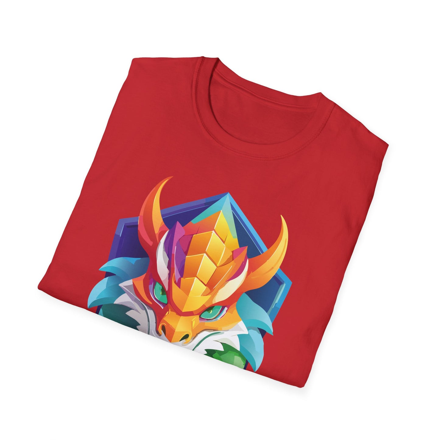 Unisex Dragon T Shirt Softstyle 64000 100 Percent Ring Spun Cotton Comfortable Tee