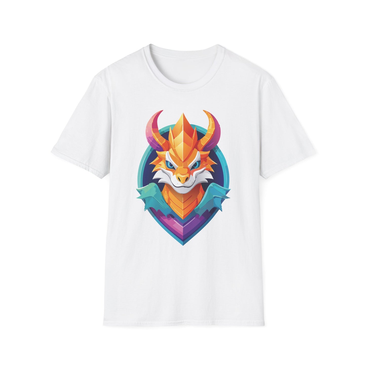 Dragon T Shirt Unisex Gildan Softstyle 64000 Comfortable Cotton Tee With Animal Design