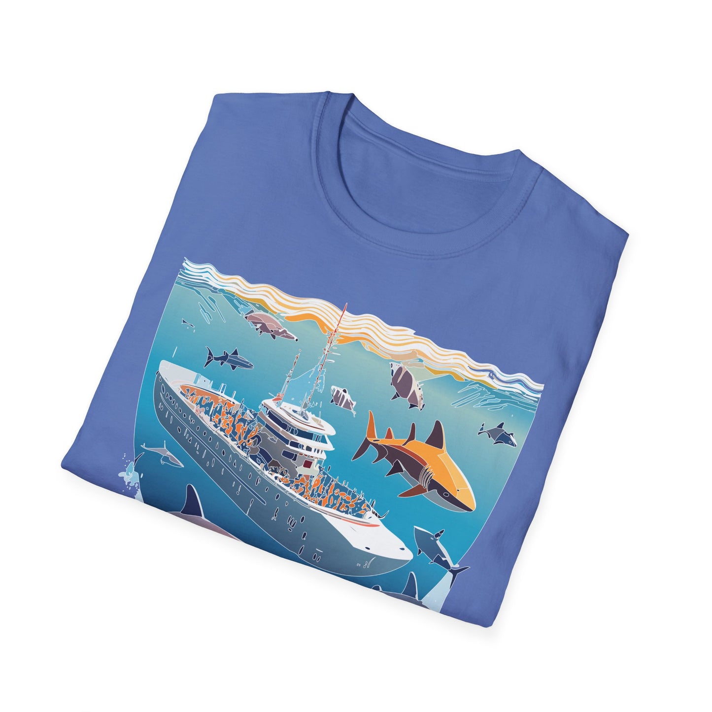 Ocean Tee Shirt, Ocean Shirt, Shirt with Ocean, U boat Tees, Shirt with U-Boat