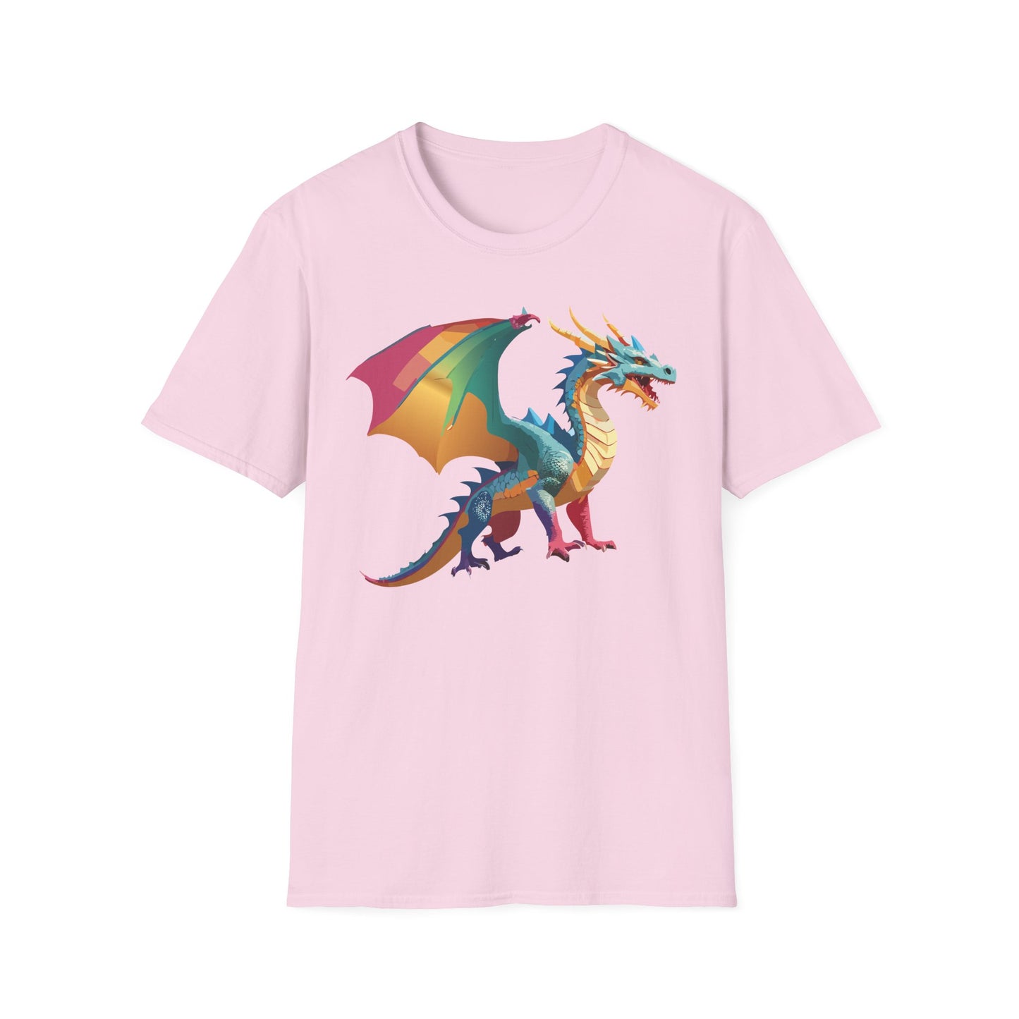Dragon T Shirt Unisex Dragon Shirt Animal Design Tee Softstyle 100 Percent Ring Spun Cotton
