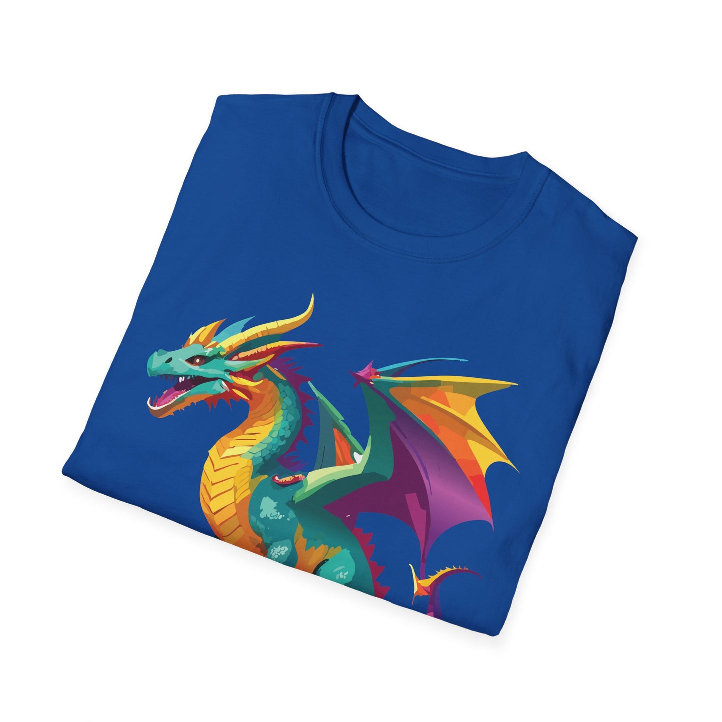 Dragon T Shirt Unisex Short Sleeve Art Design Gildan Softstyle Cotton Tee For Animal Lovers