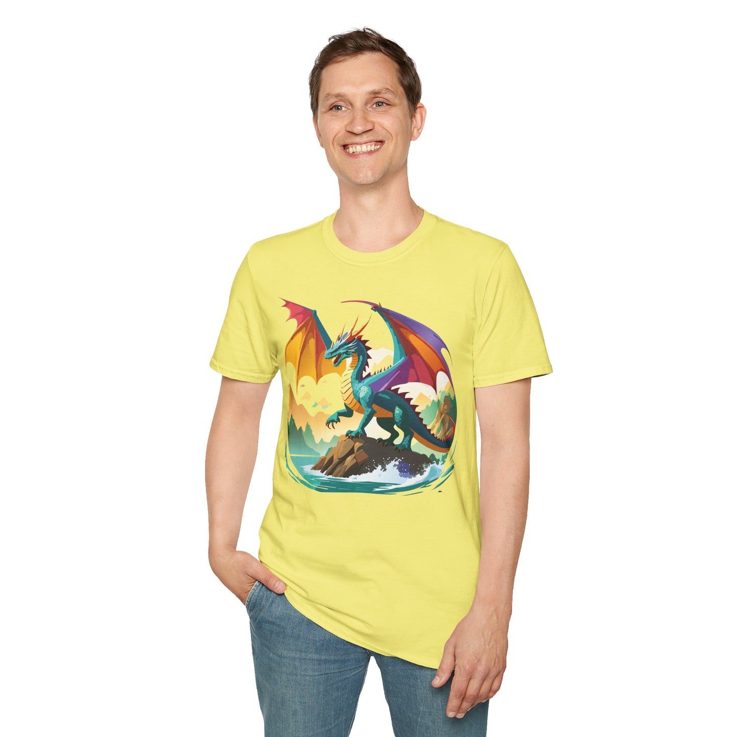 Dragon T Shirt, Dragon Shirt, Shirt with Animals, Animal Shirt