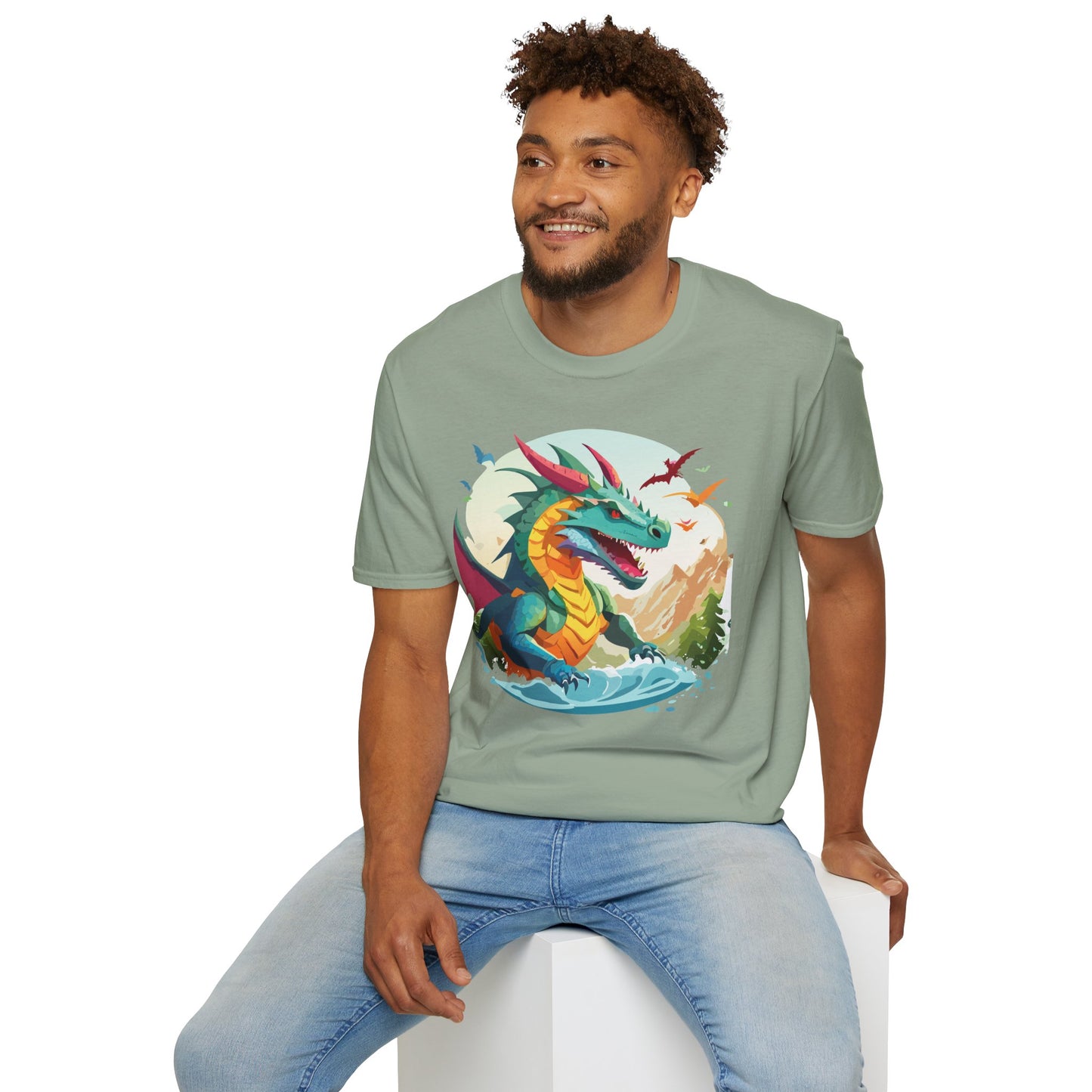 Dragon T Shirt, Dragon Shirt, Shirt with Animals, Animal Shirt