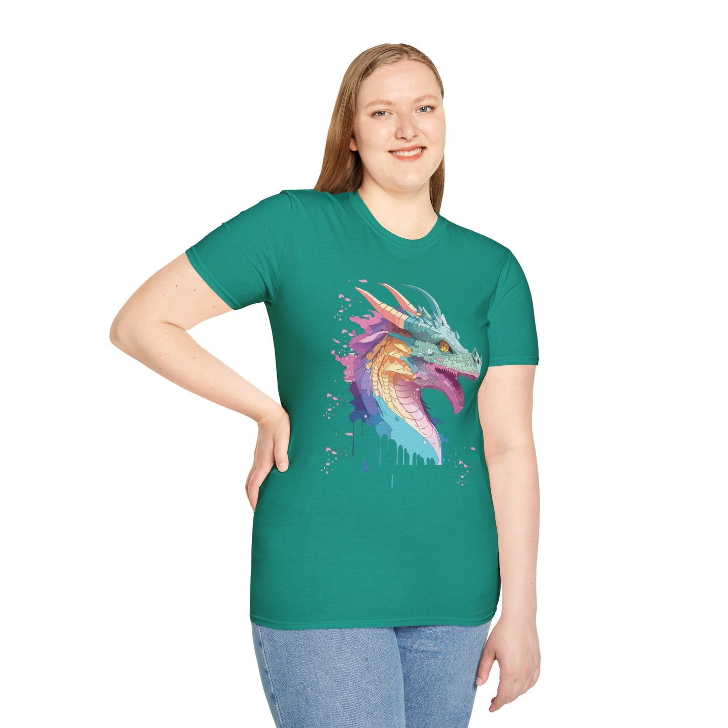 Dragon T Shirt, Dragon Shirt, Shirt with Animals, Animal Shirt