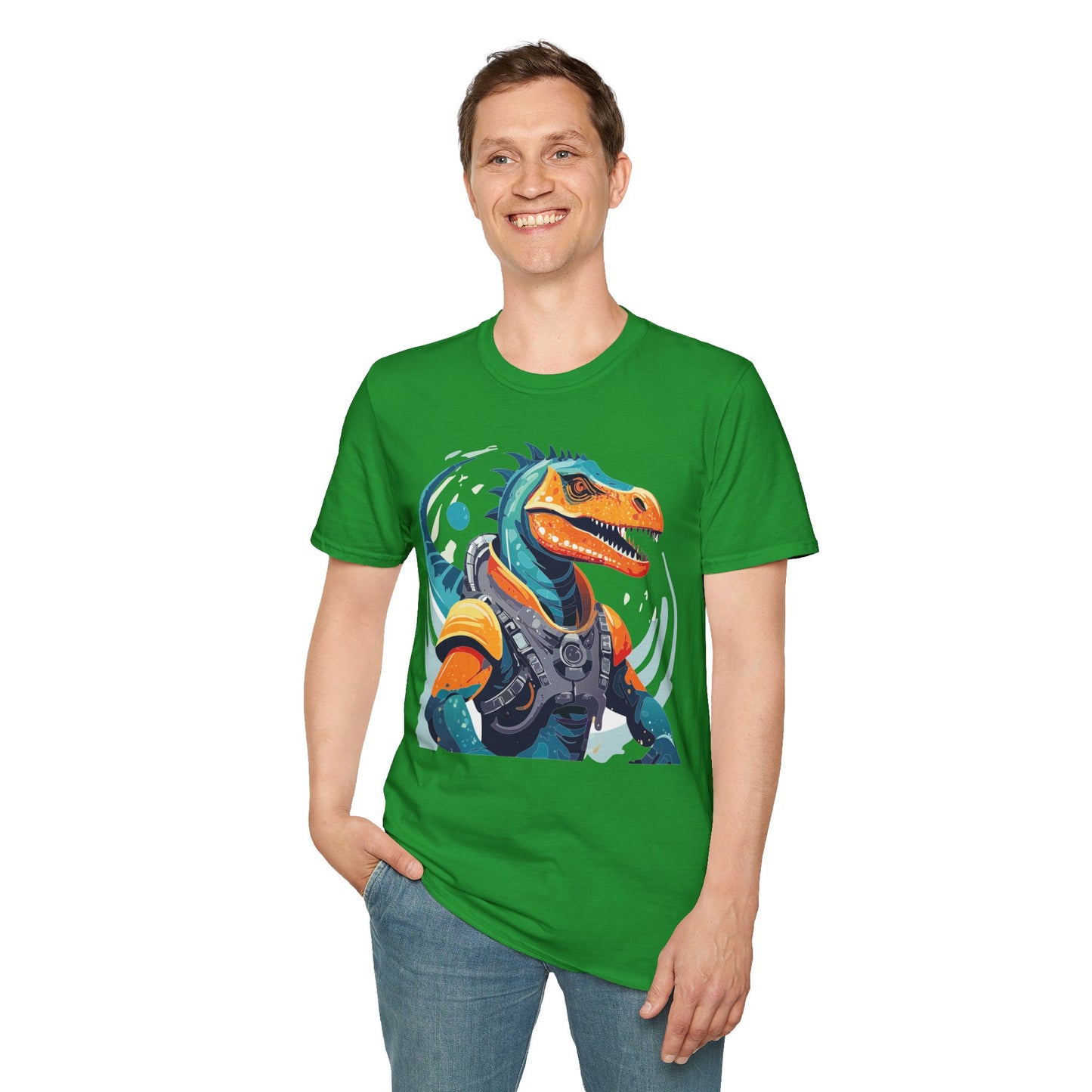 Gildan Alien Cosmos T Shirt Unisex Softstyle 64000 Cotton Tee With Alien Art Design Graphic Print