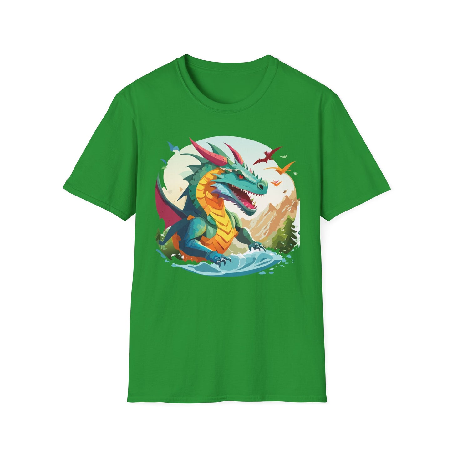Dragon T Shirt, Dragon Shirt, Shirt with Animals, Animal Shirt