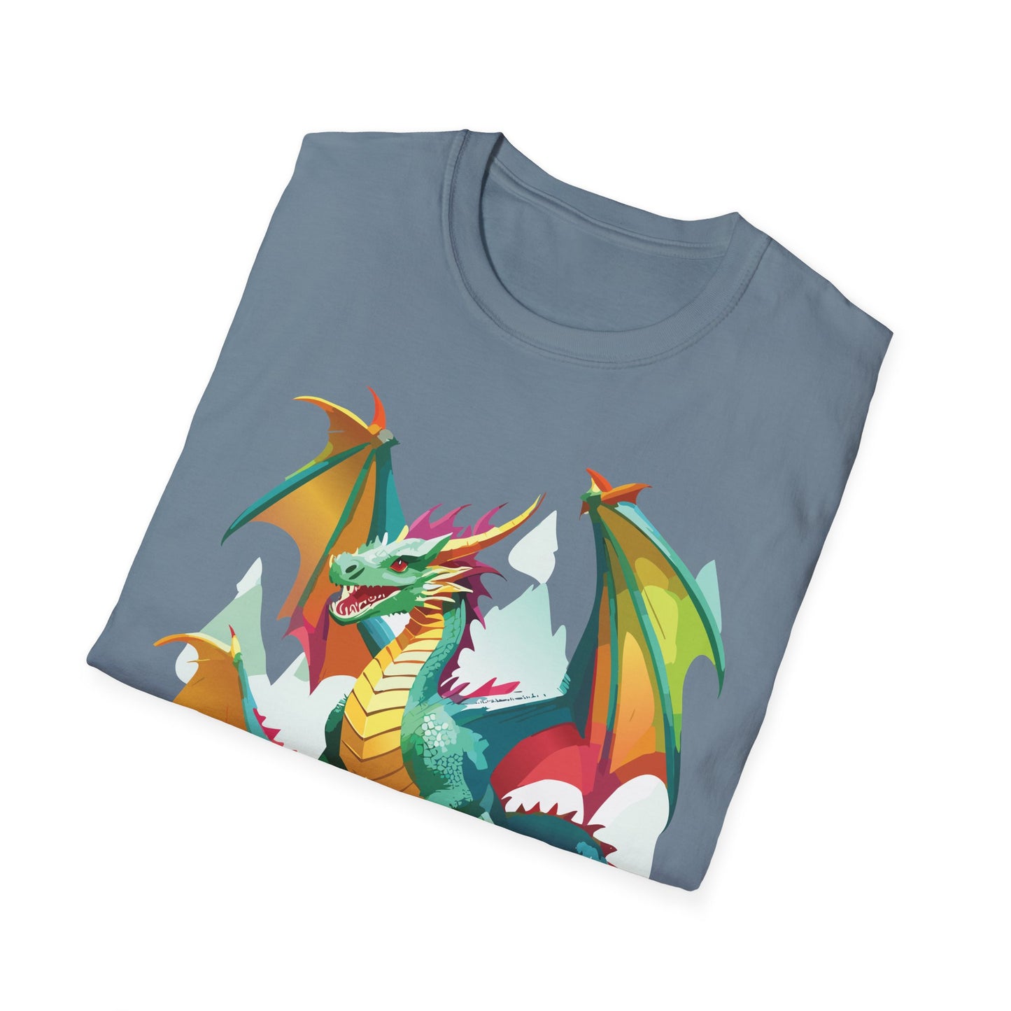 Dragon Graphic T Shirt for Men and Women Unisex Animal Design Softstyle Cotton Tee Premium Quality